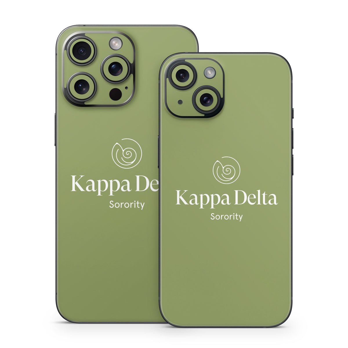 Kappa Delta Primary Logo KD Olive - Apple iPhone 15 Skin