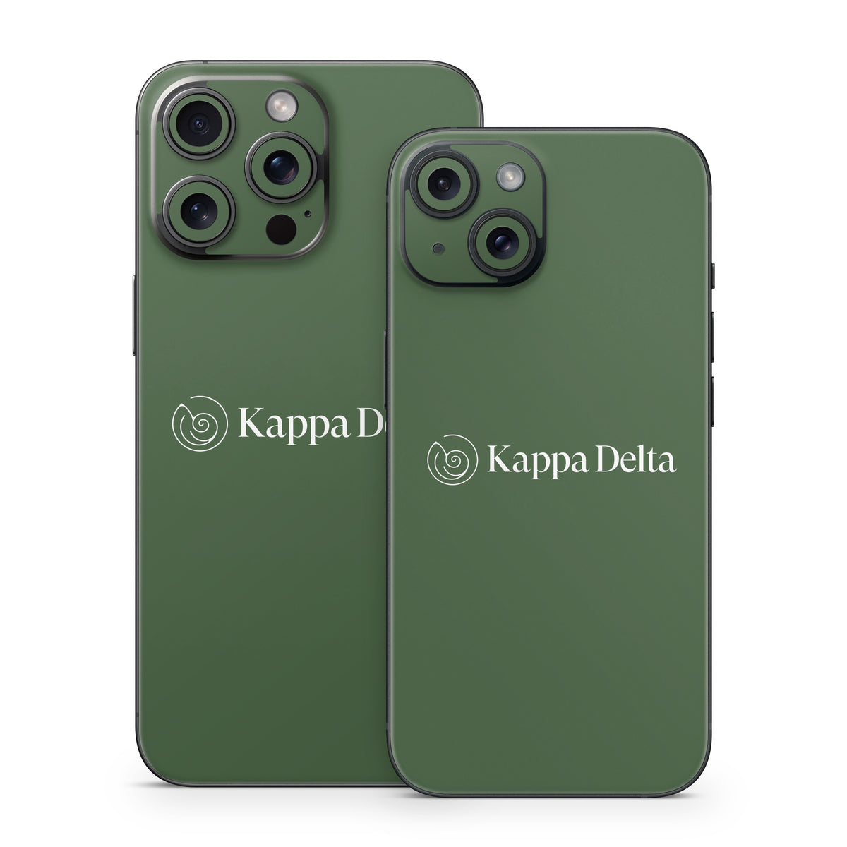 Kappa Delta Secondary Logo Dark Olive - Apple iPhone 15 Skin