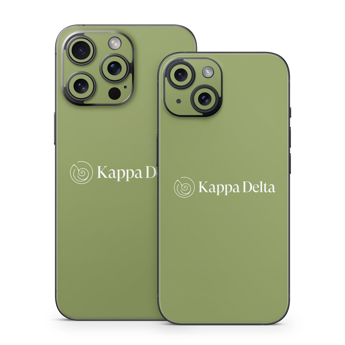 Kappa Delta Secondary Logo KD Olive - Apple iPhone 15 Skin