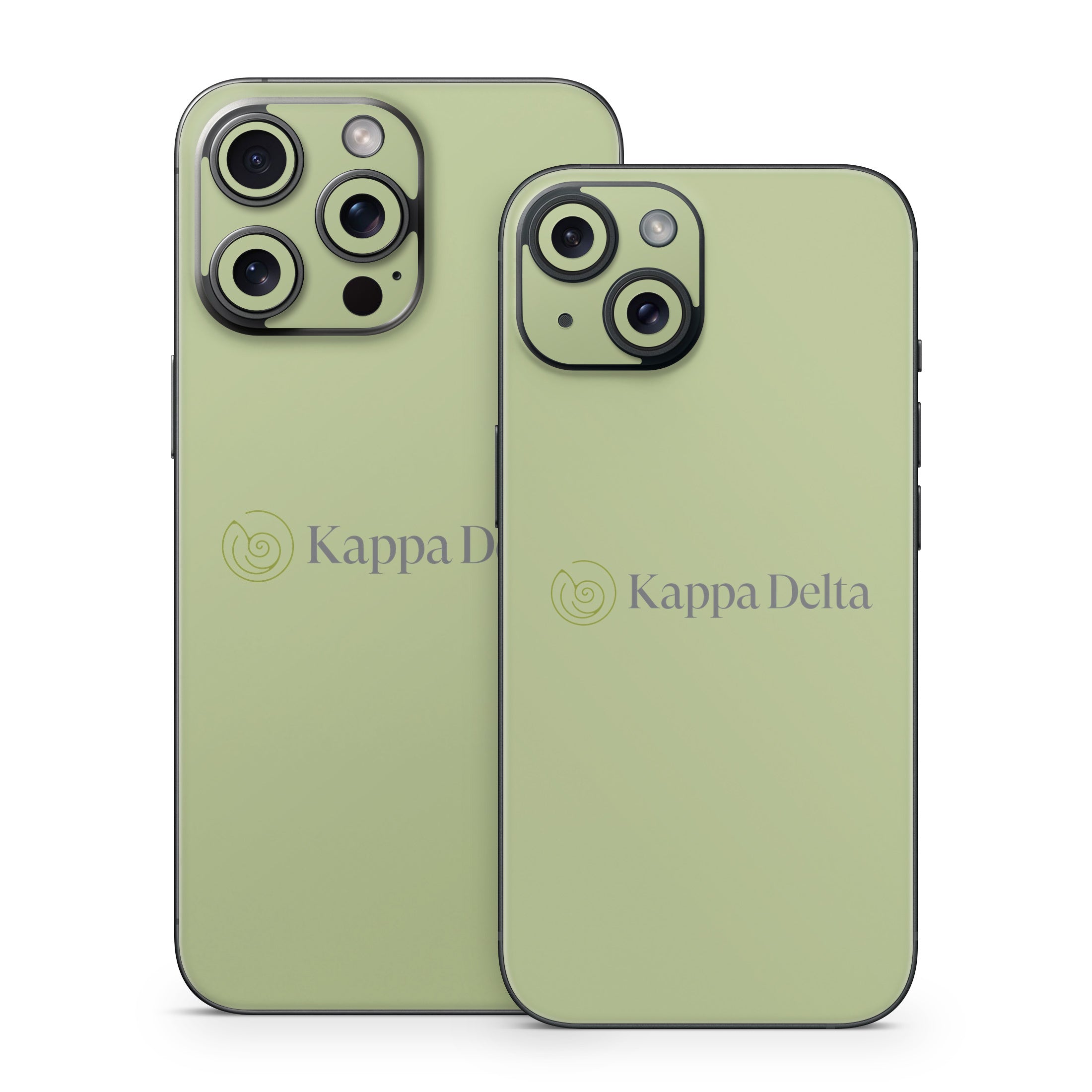Kappa Delta Secondary Logo Light Olive - Apple iPhone 15 Skin