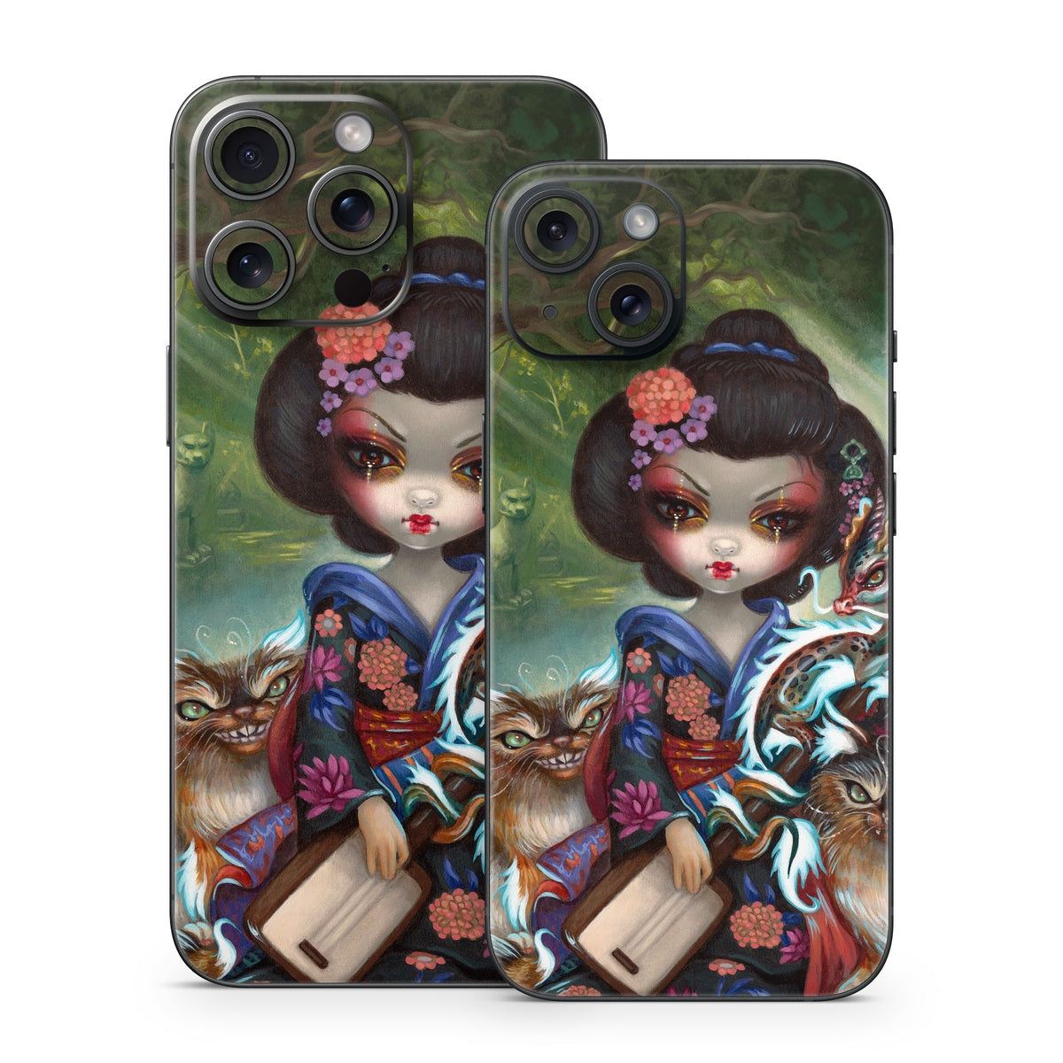 Kirin and Bakeneko - Apple iPhone 15 Skin