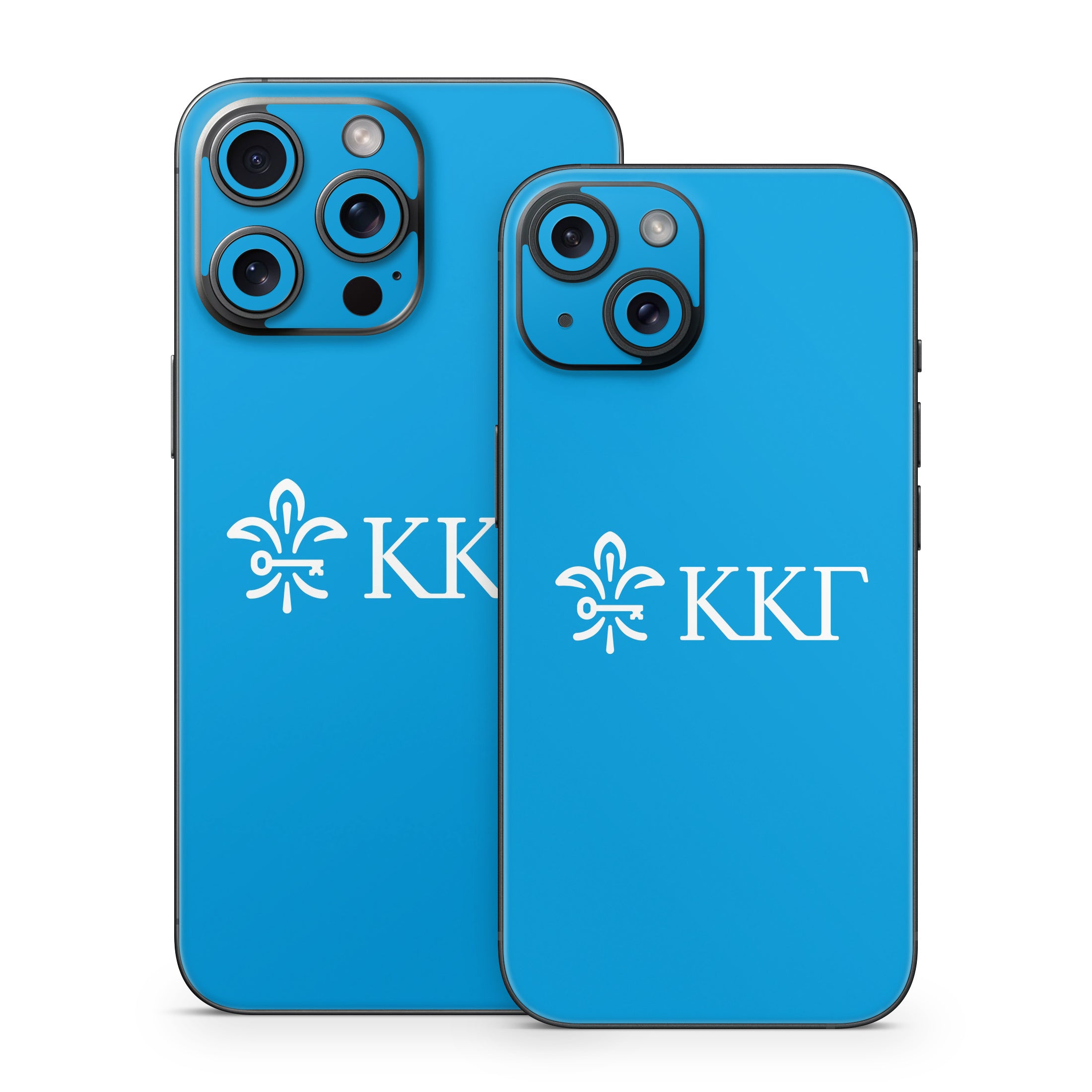 Kappa Kappa Gamma Letterkey Horizontal Gamma Blue - Apple iPhone 15 Skin