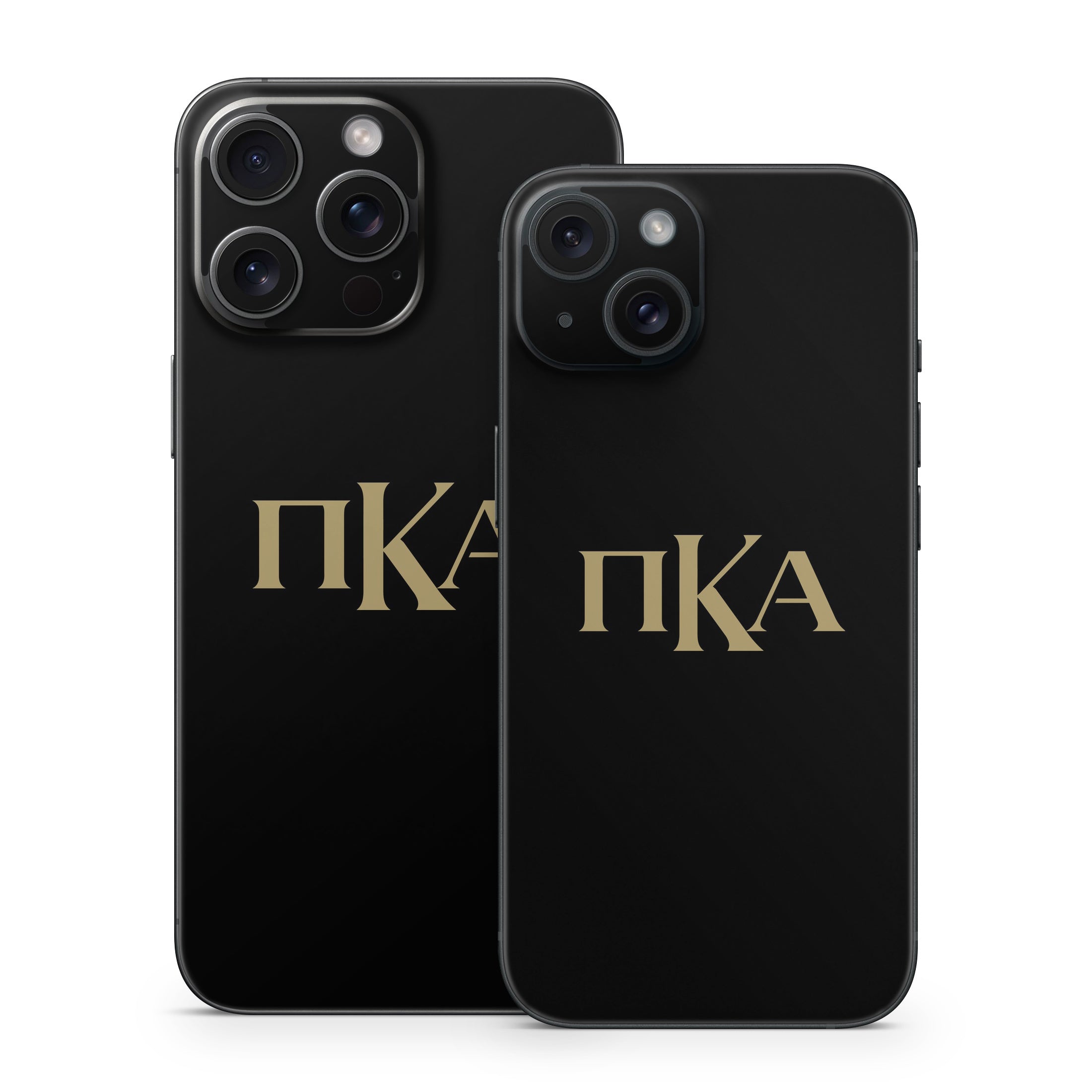 Pi Kappa Alpha Greek Letters Black - Apple iPhone 15 Skin