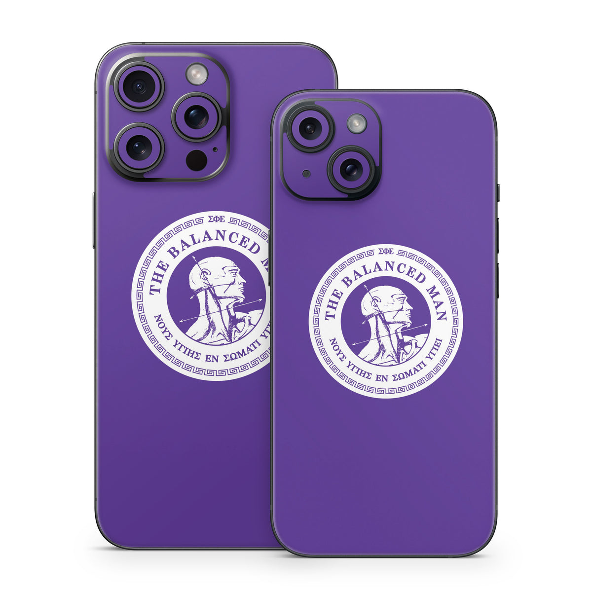 Sigma Phi Epsilon Balanced Man Purple - Apple iPhone 15 Skin