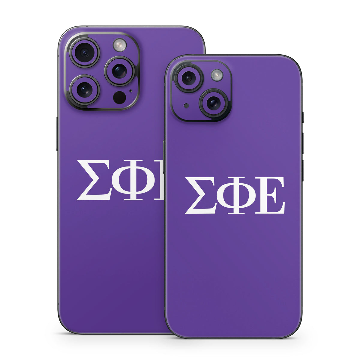 Sigma Phi Epsilon Greek Letters Purple - Apple iPhone 15 Skin