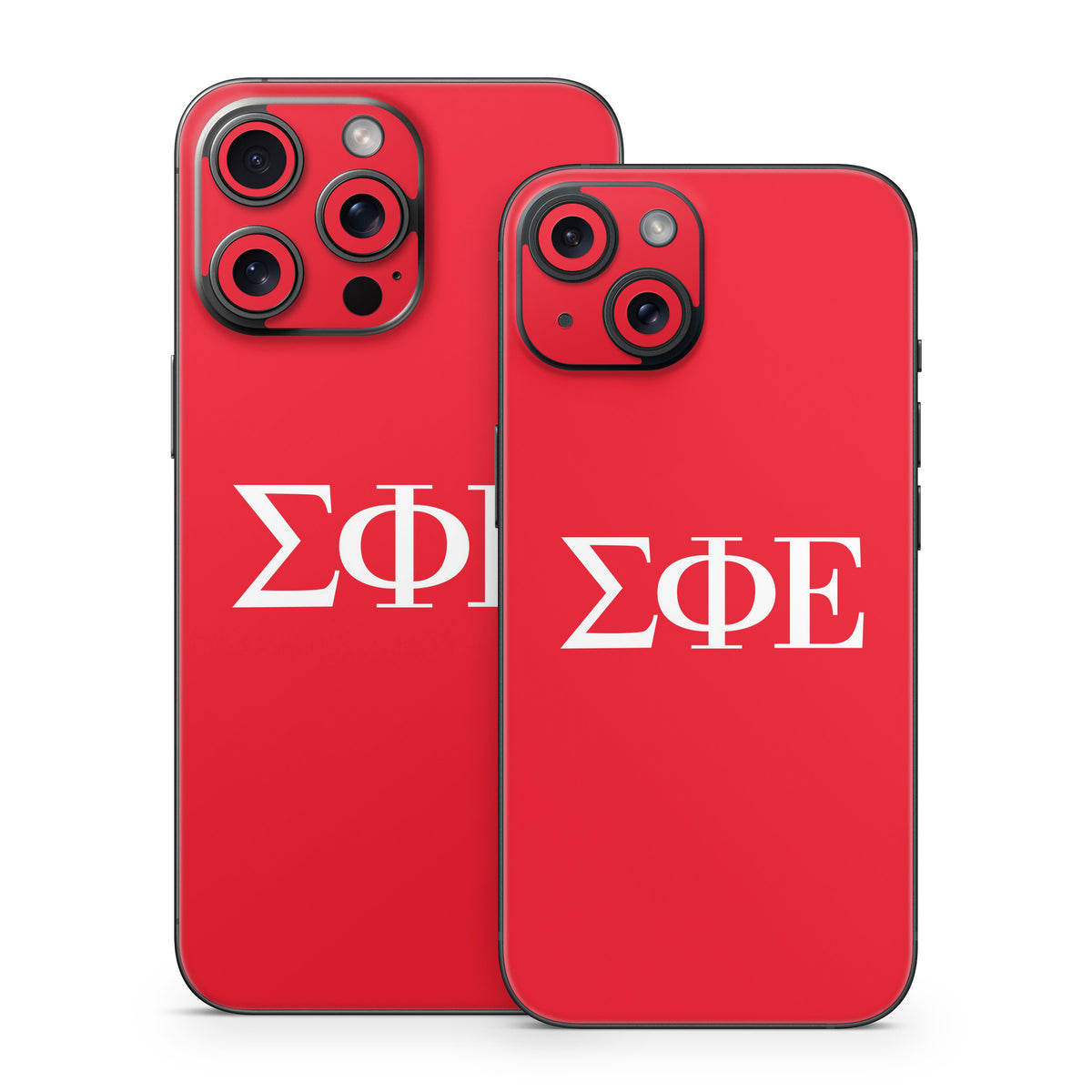 Sigma Phi Epsilon Greek Letters Red - Apple iPhone 15 Skin