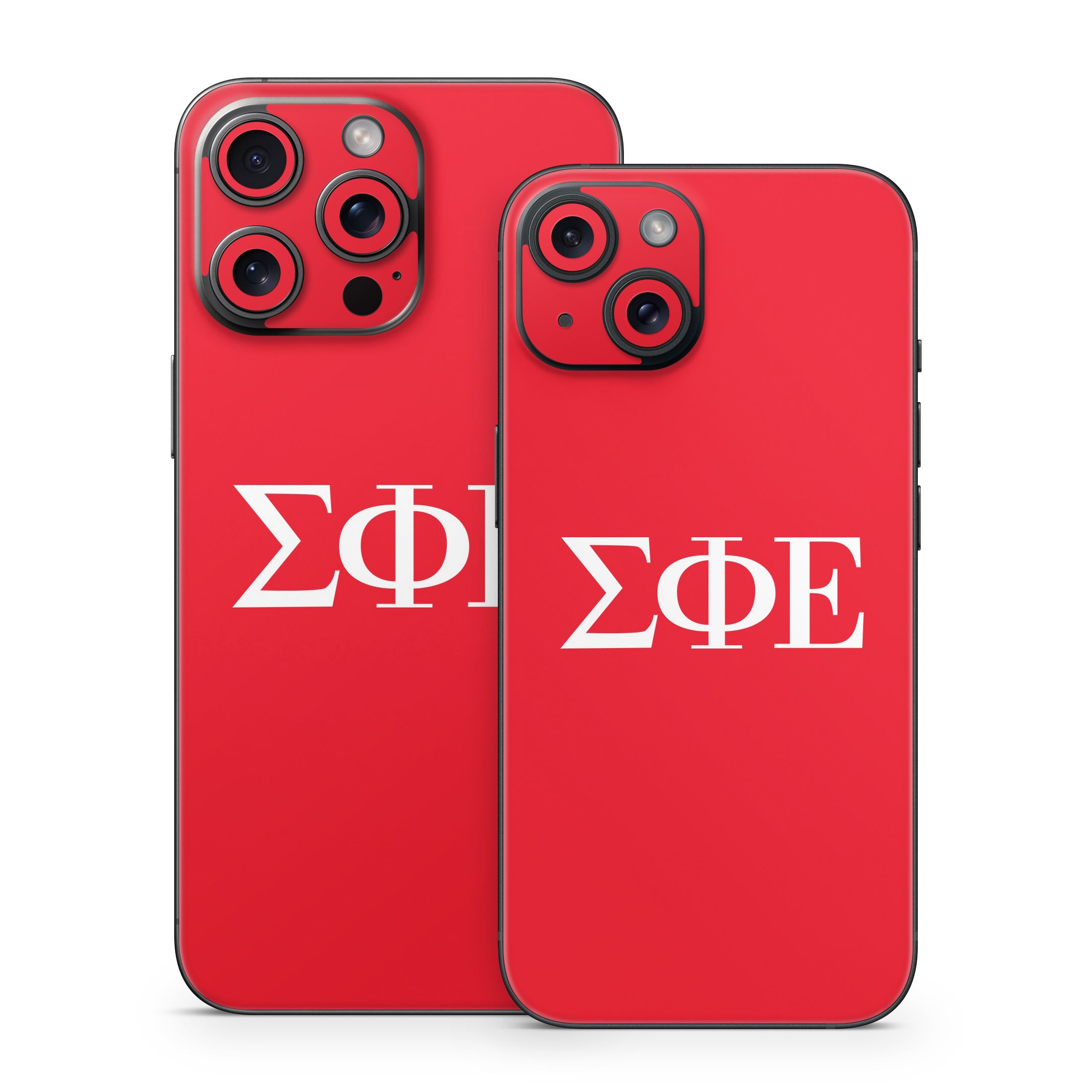 Sigma Phi Epsilon Greek Letters Red - Apple iPhone 15 Skin