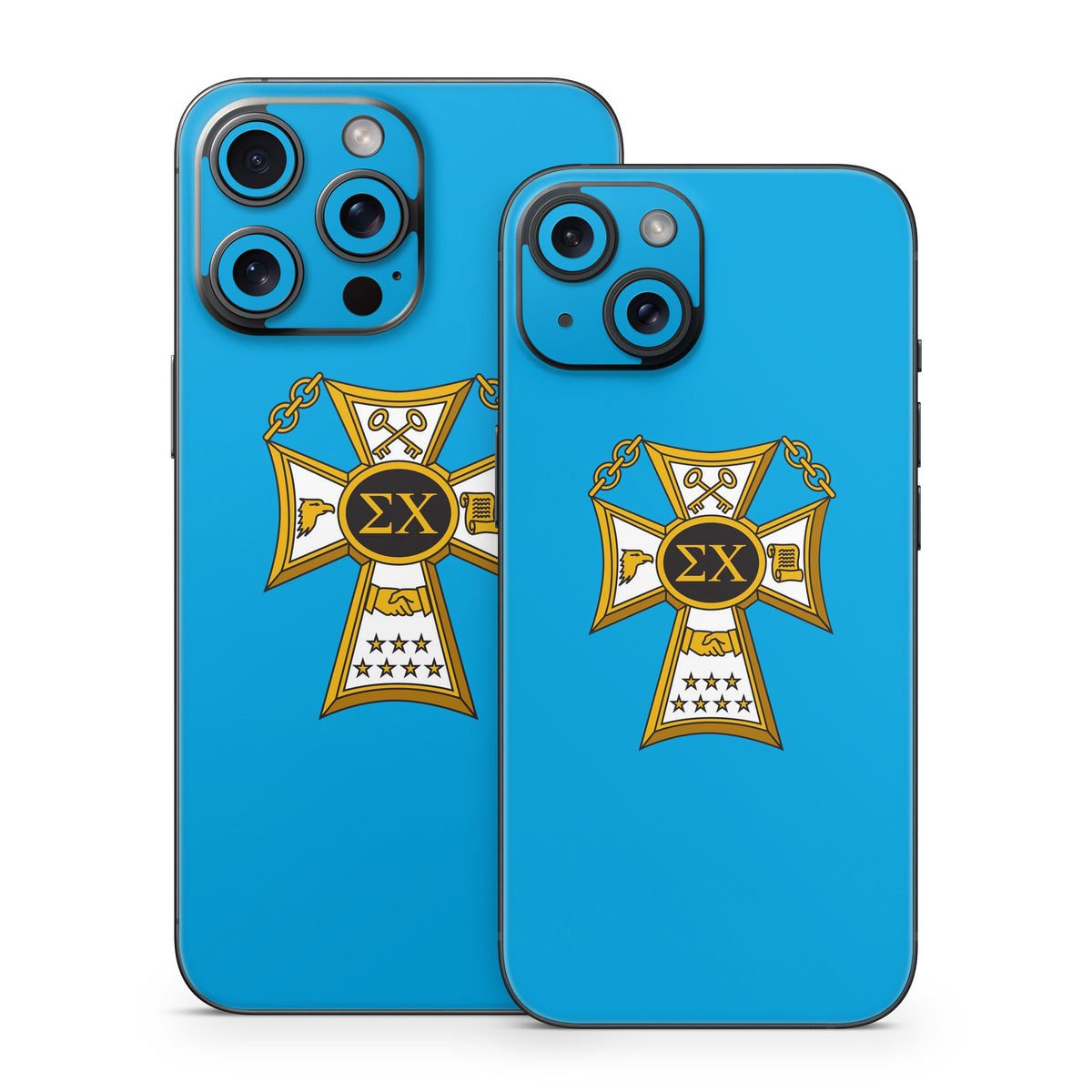 Sigma Chi Badge Blue - Apple iPhone 15 Skin