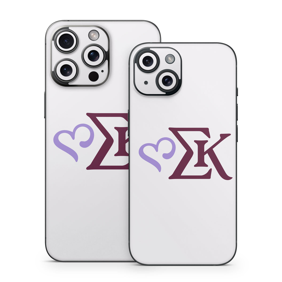 Sigma Kappa Greek Letters Two Color on Dove Love - Apple iPhone 15 Skin