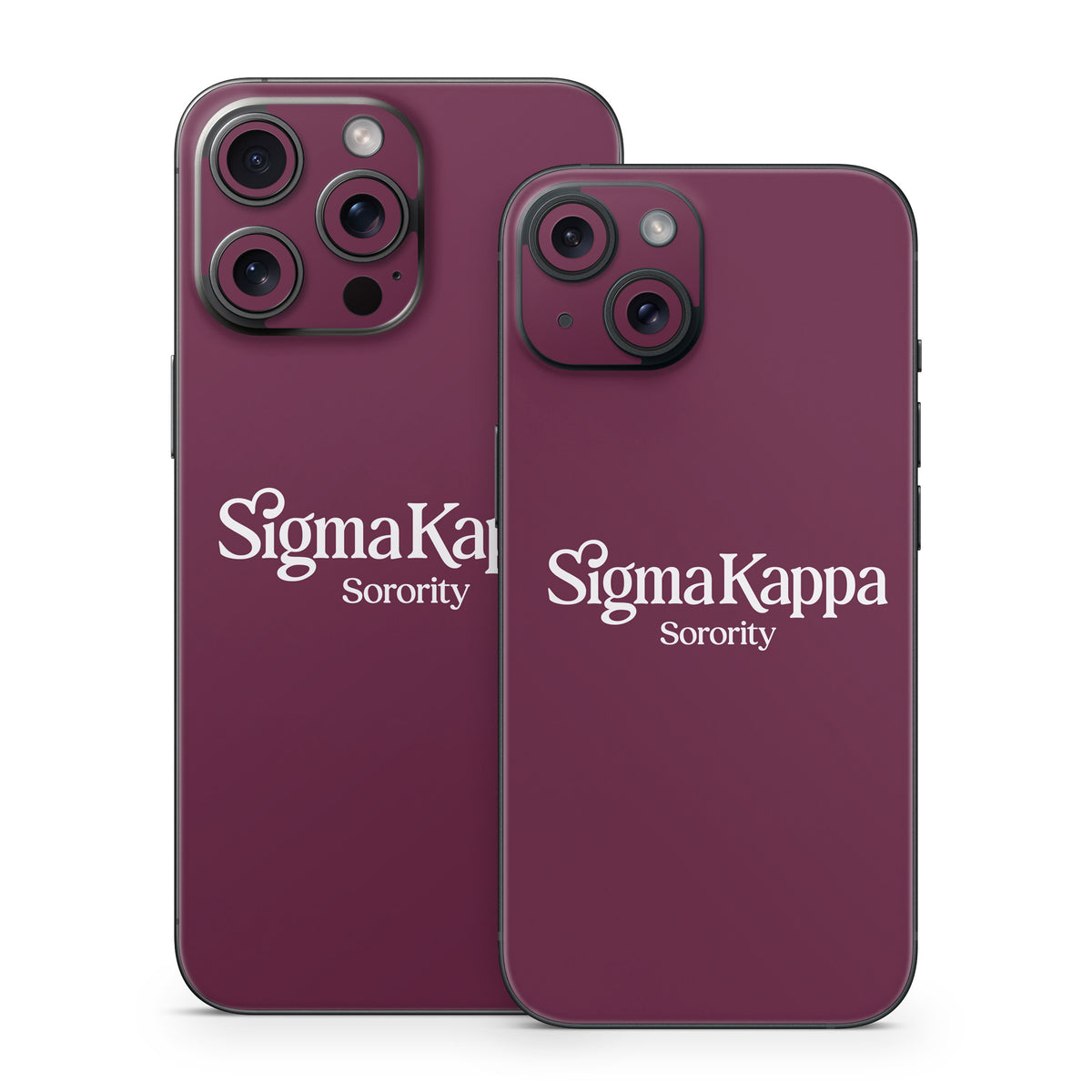 Sigma Kappa Sorority Logo Dove Love on Mary Maroon - Apple iPhone 15 Skin