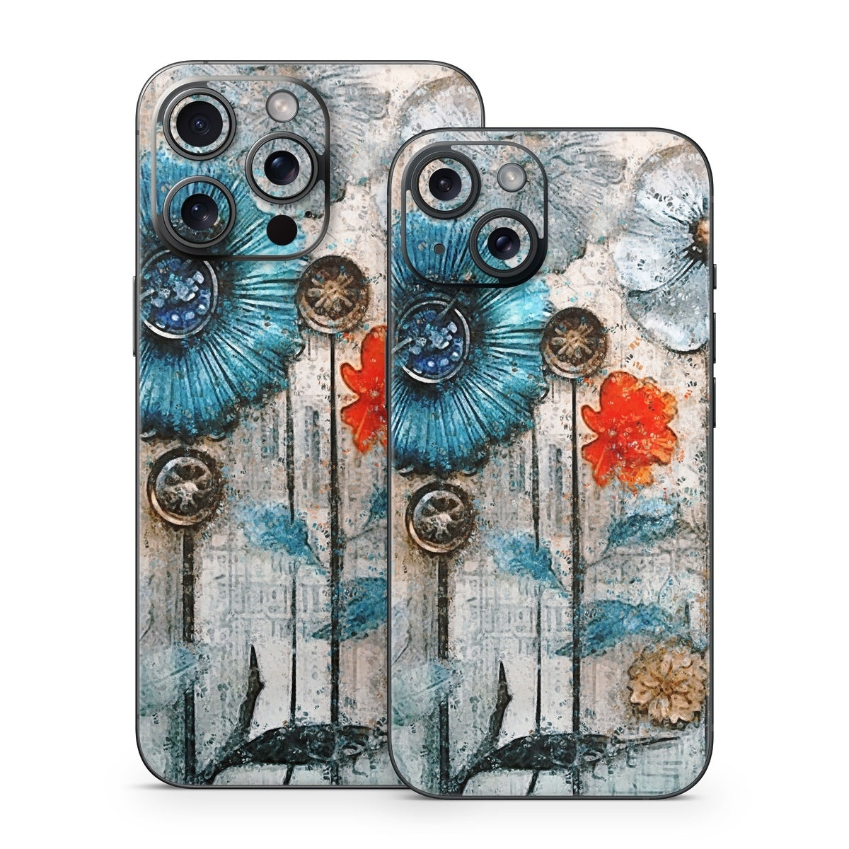Steampunk Flowers - Apple iPhone 15 Skin