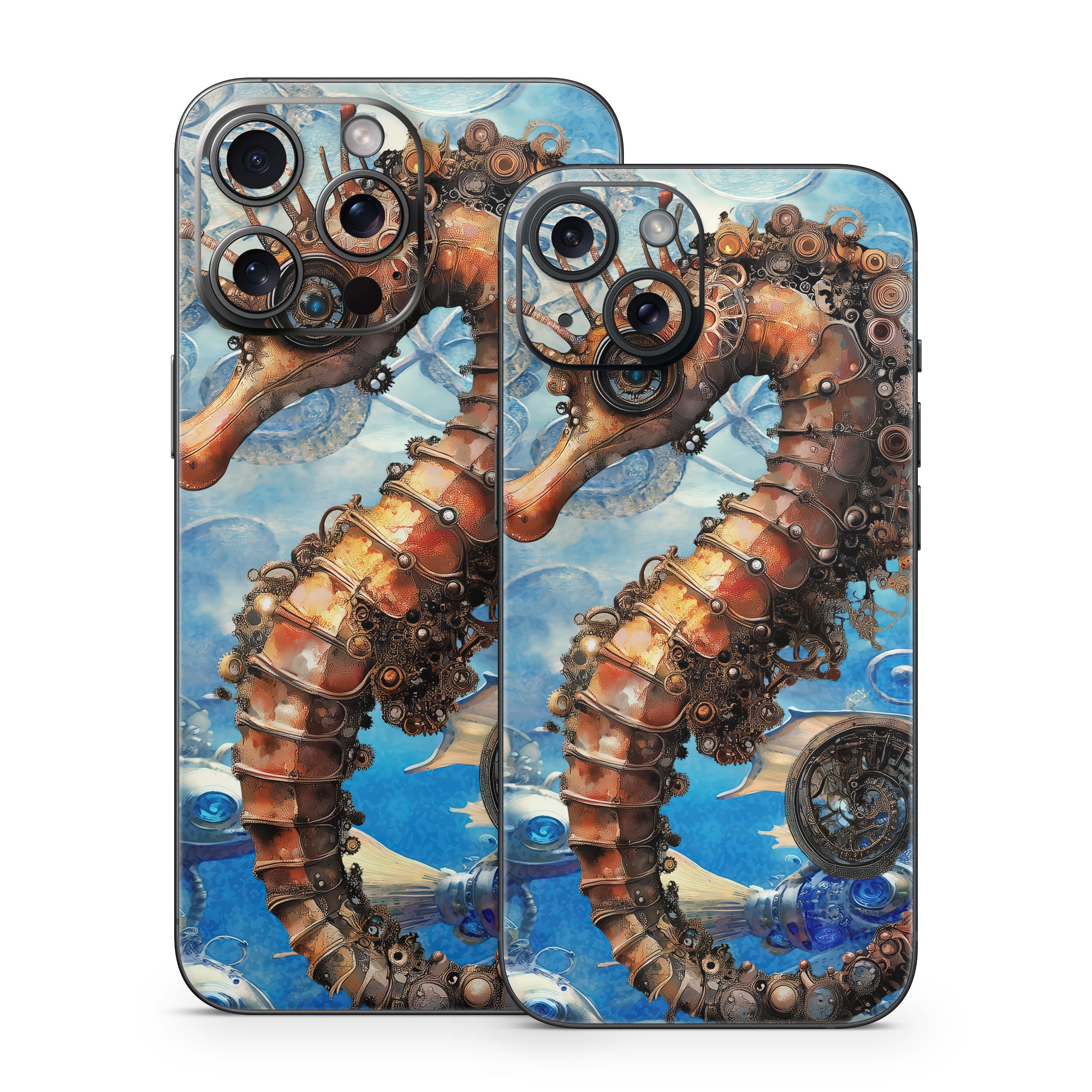 Steampunk Seahorse - Apple iPhone 15 Skin