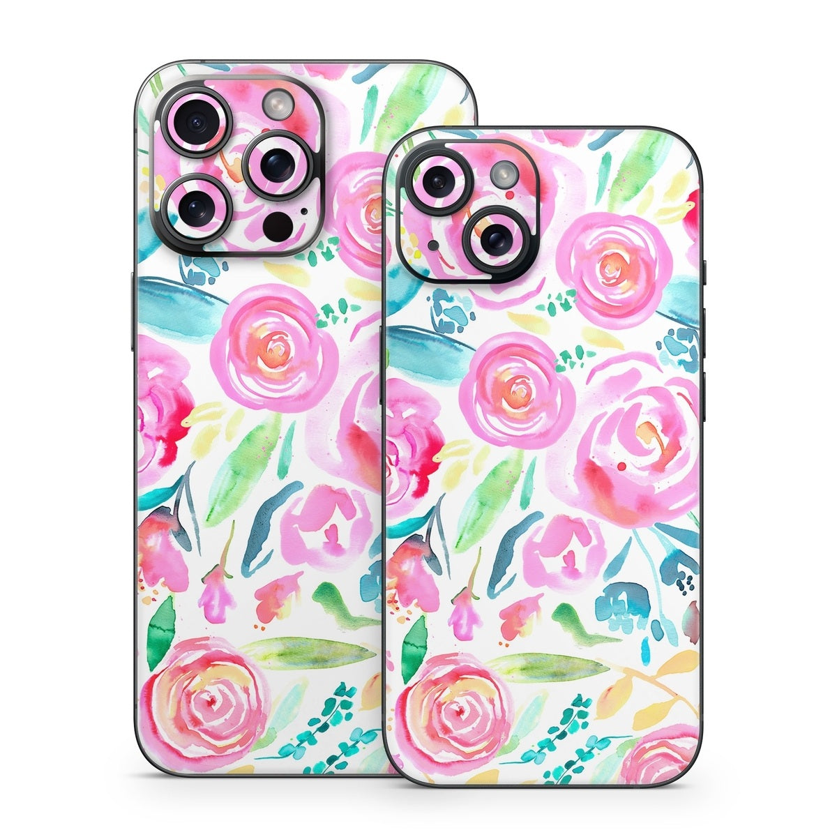 Watercolor Roses - Apple iPhone 15 Skin