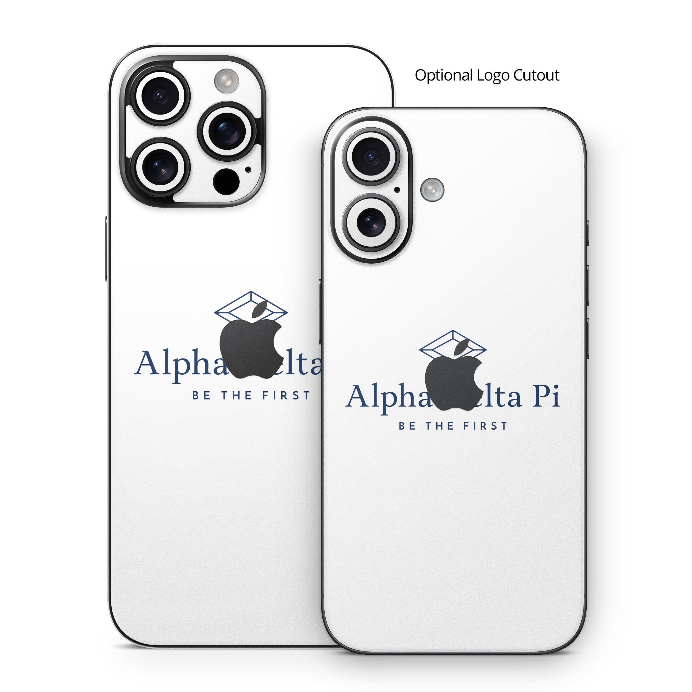 Alpha Delta Pi Primary Logo White - Apple iPhone 16 Skin