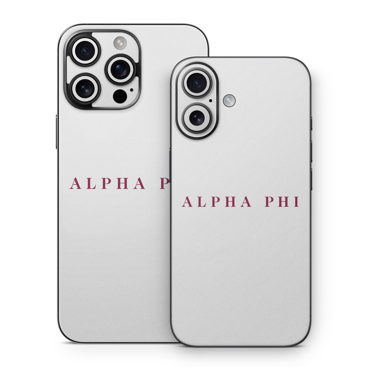 Alpha Phi Wordmark Silver - Apple iPhone 16 Skin