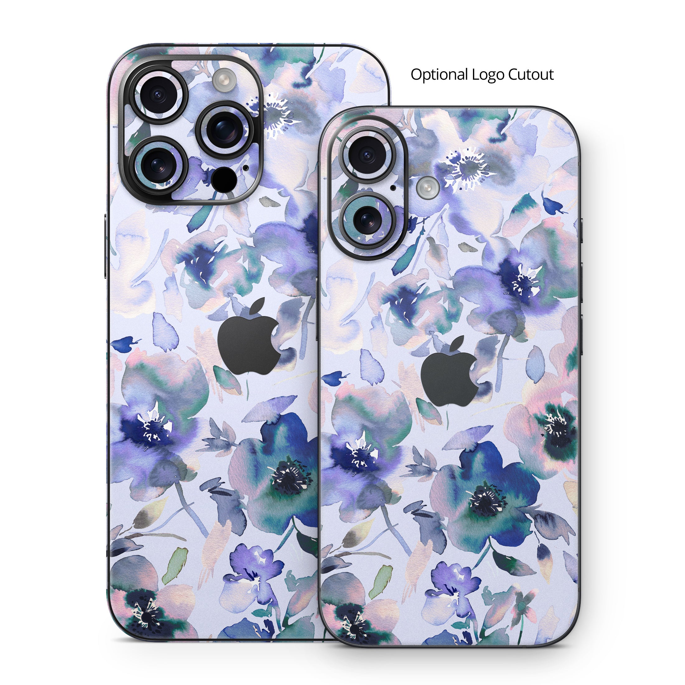 Aquatic Artistic Flowers - Apple iPhone 16 Skin