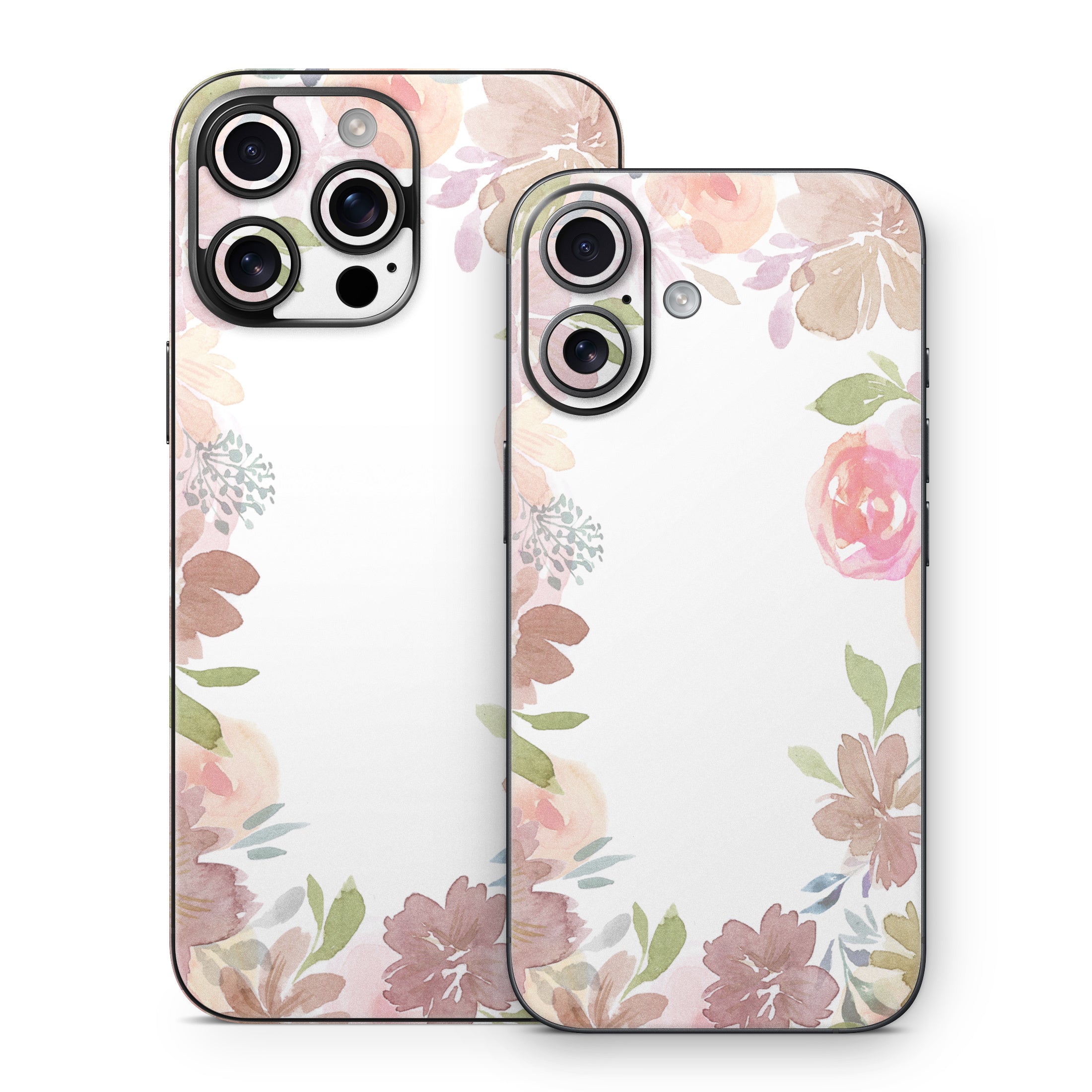 Blush Flower Frame - Apple iPhone 16 Skin