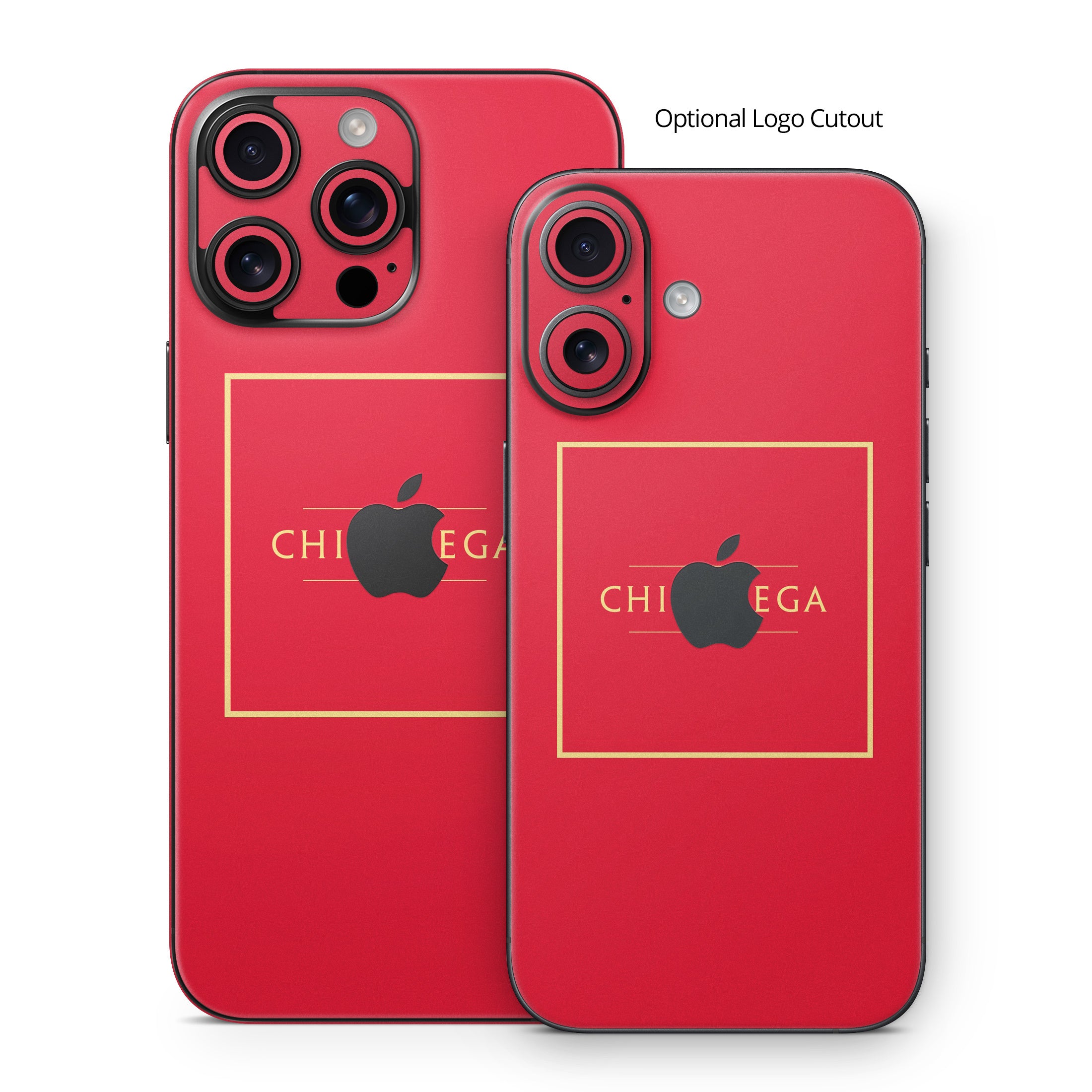 Chi Omega Cardinal with Border - Apple iPhone 16 Skin
