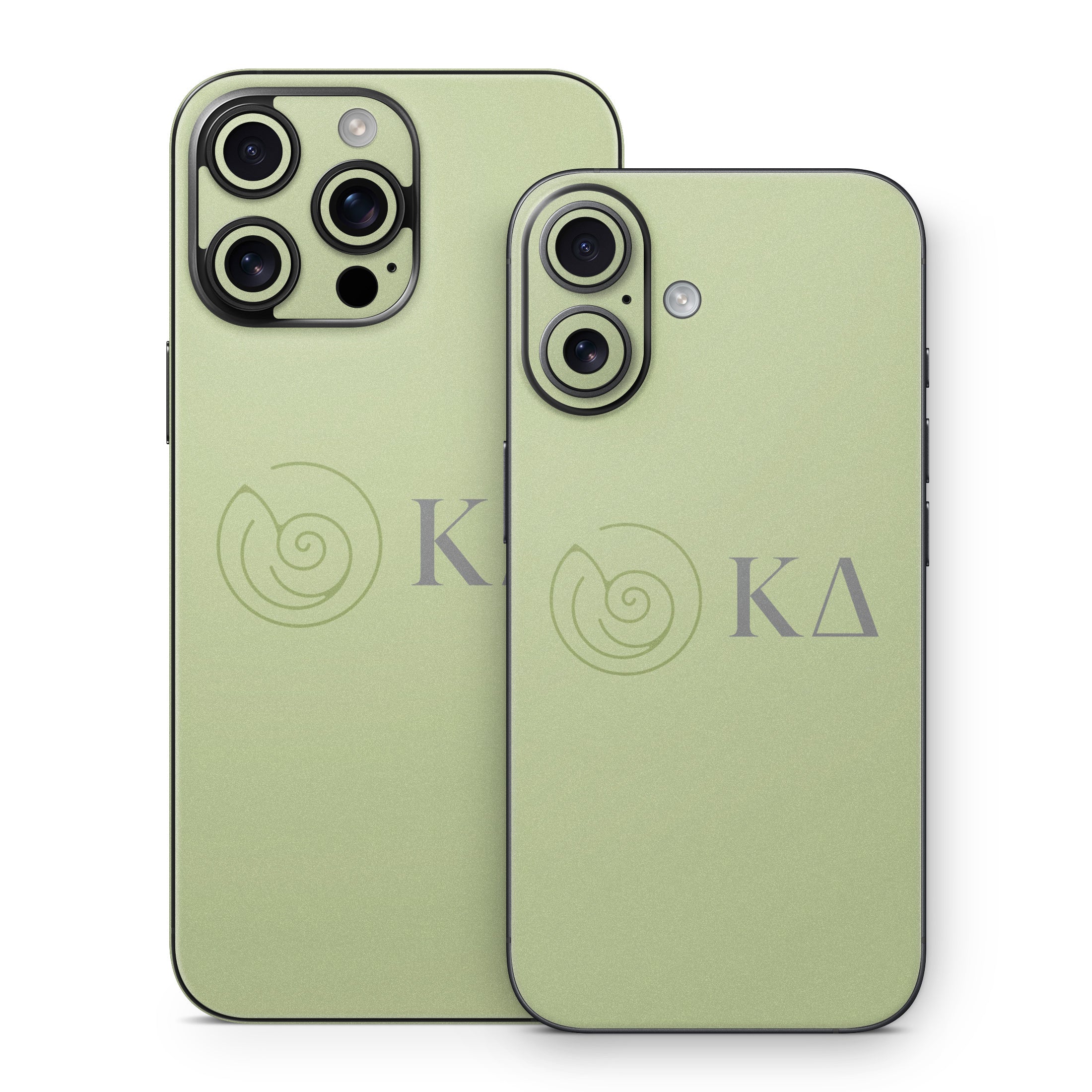 Kappa Delta Greek Letters Light Olive - Apple iPhone 16 Skin