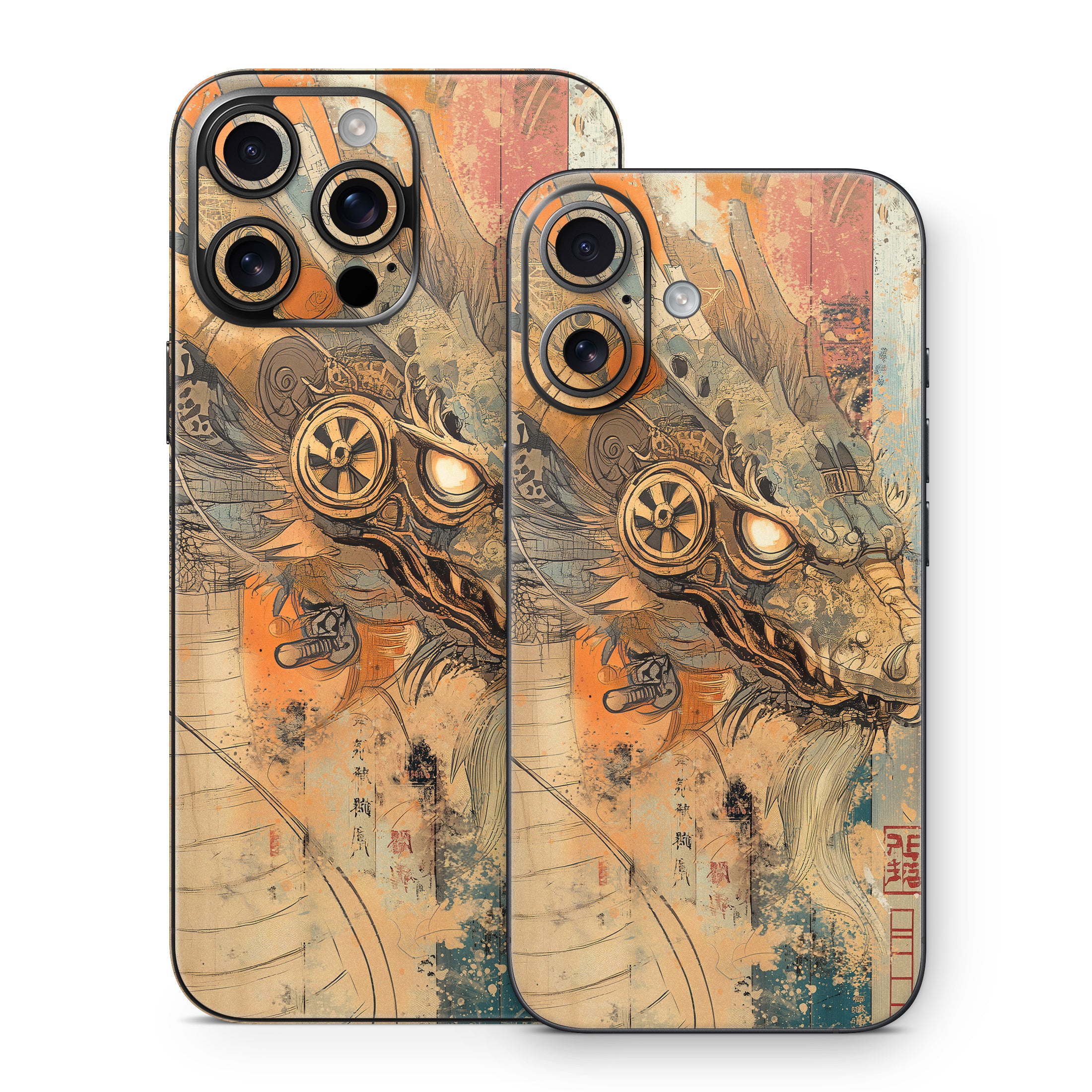 Orange Dragon - Apple iPhone 16 Skin