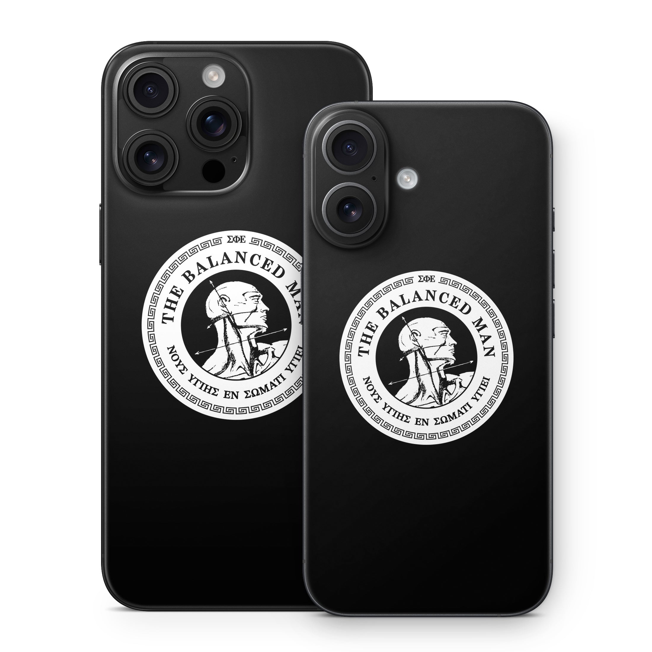 Sigma Phi Epsilon Balanced Man Black - Apple iPhone 16 Skin
