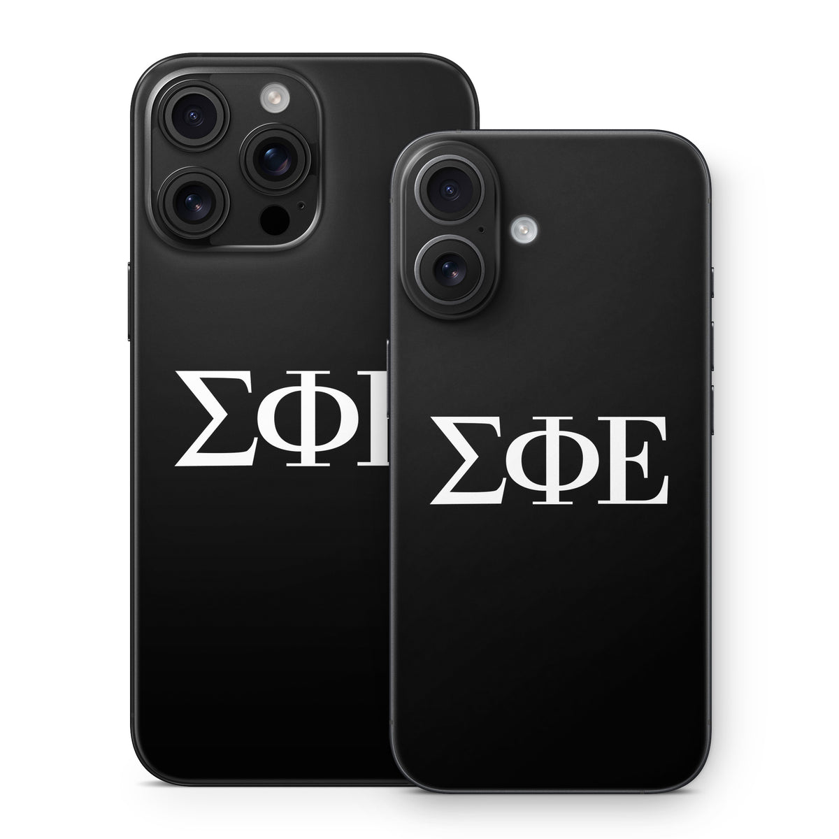 Sigma Phi Epsilon Greek Letters Black - Apple iPhone 16 Skin