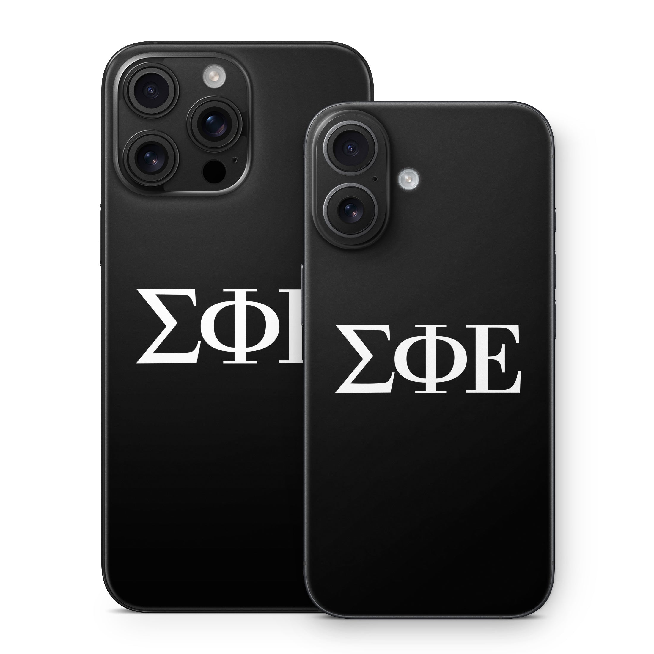 Sigma Phi Epsilon Greek Letters Black - Apple iPhone 16 Skin