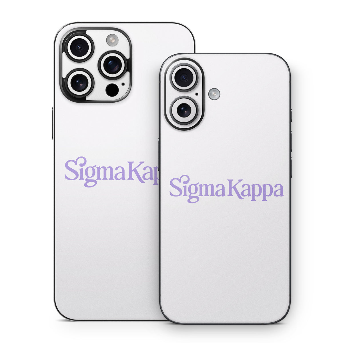 Sigma Kappa Primary Logo Legacy Lavender on Dove Love - Apple iPhone 16 Skin