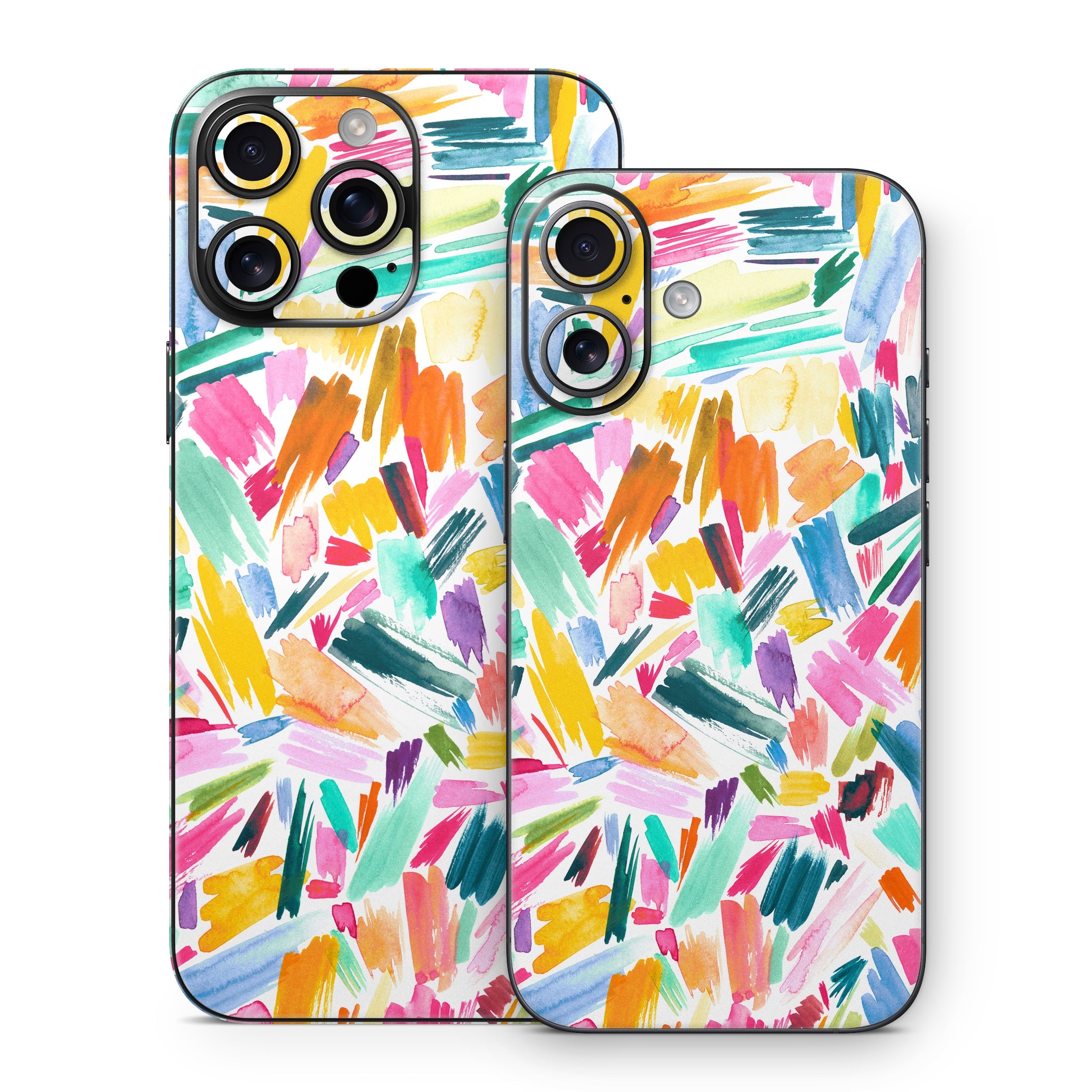 Watercolor Colorful Brushstrokes - Apple iPhone 16 Skin