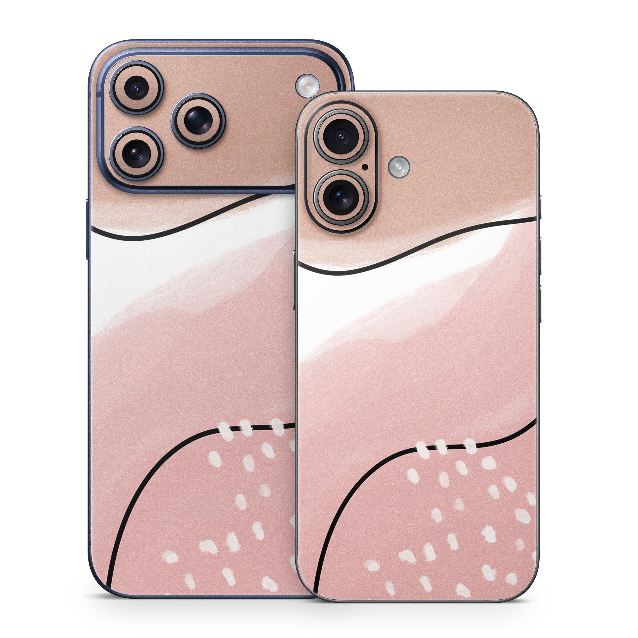 Abstract Pink and Brown - Apple iPhone 17 Skin
