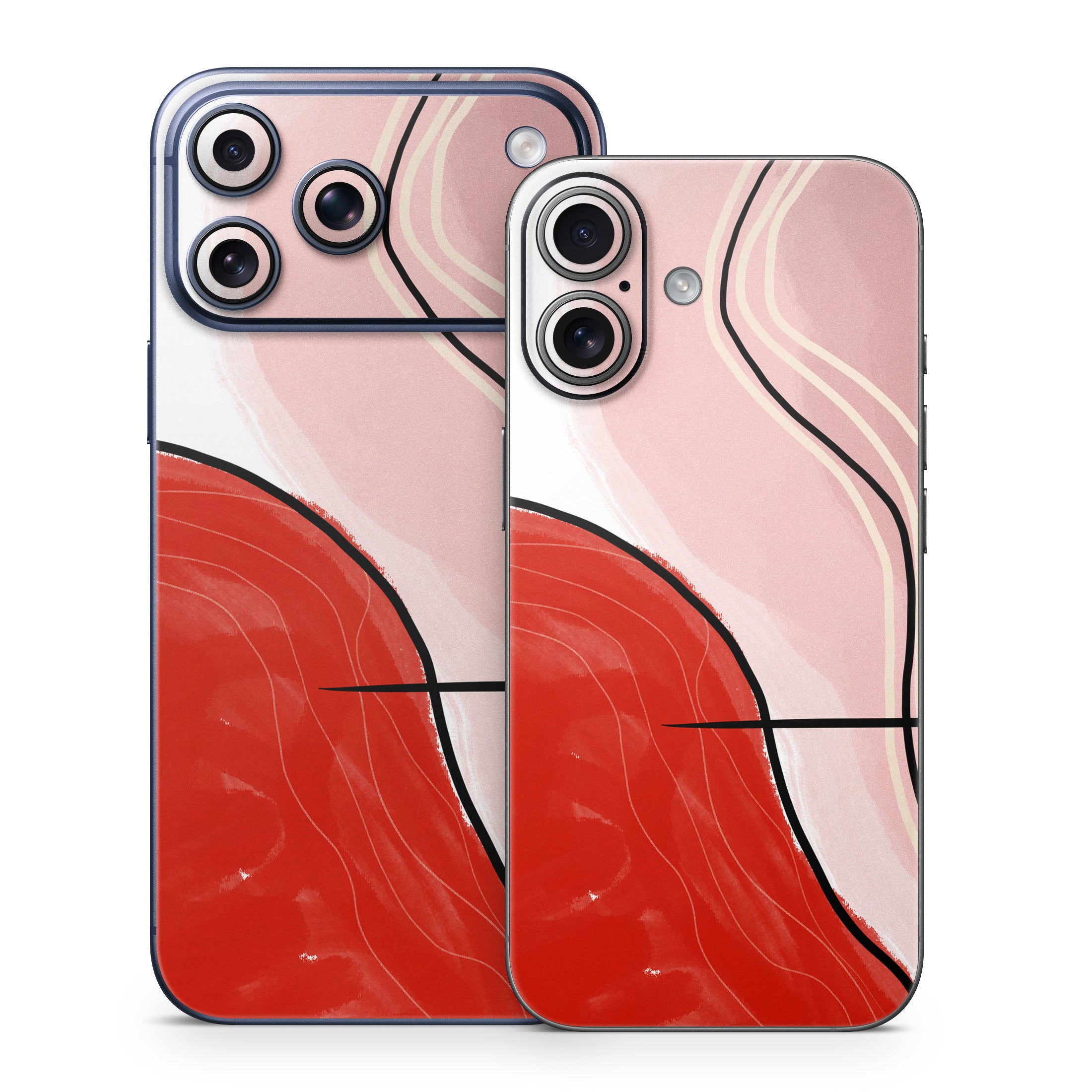 Abstract Red - Apple iPhone 17 Skin