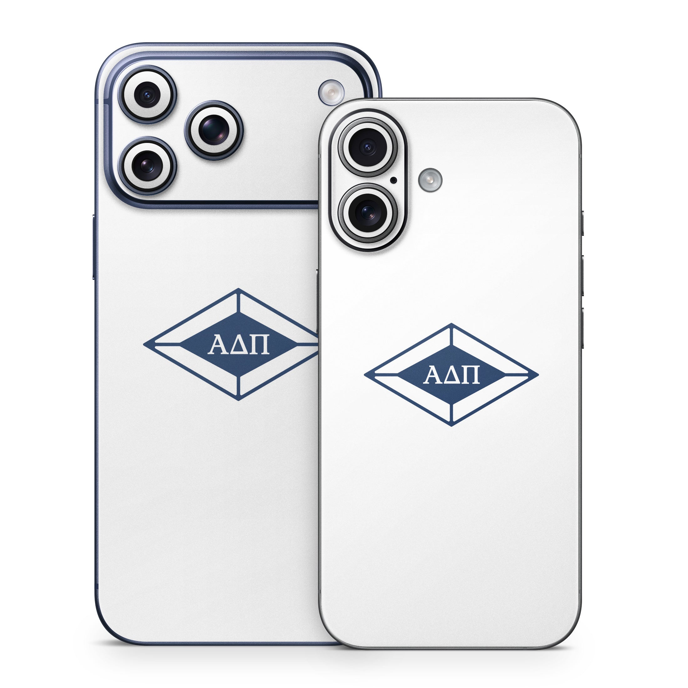 Alpha Delta Pi Diamond Letters White - Apple iPhone 17 Skin