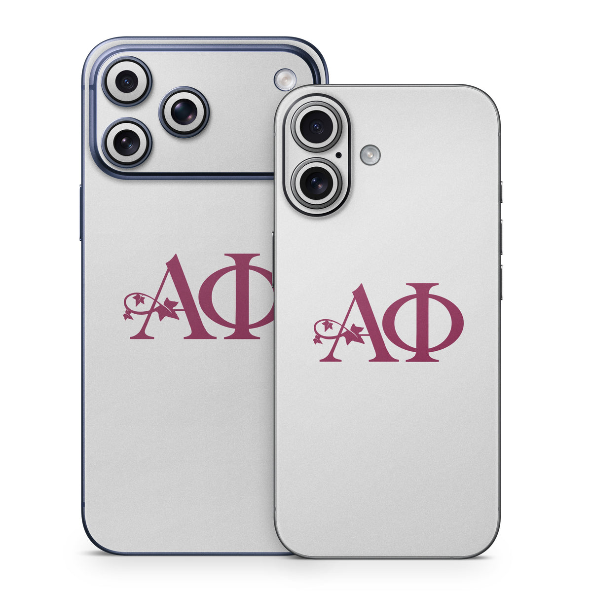 Alpha Phi Greek Letters Silver - Apple iPhone 17 Skin