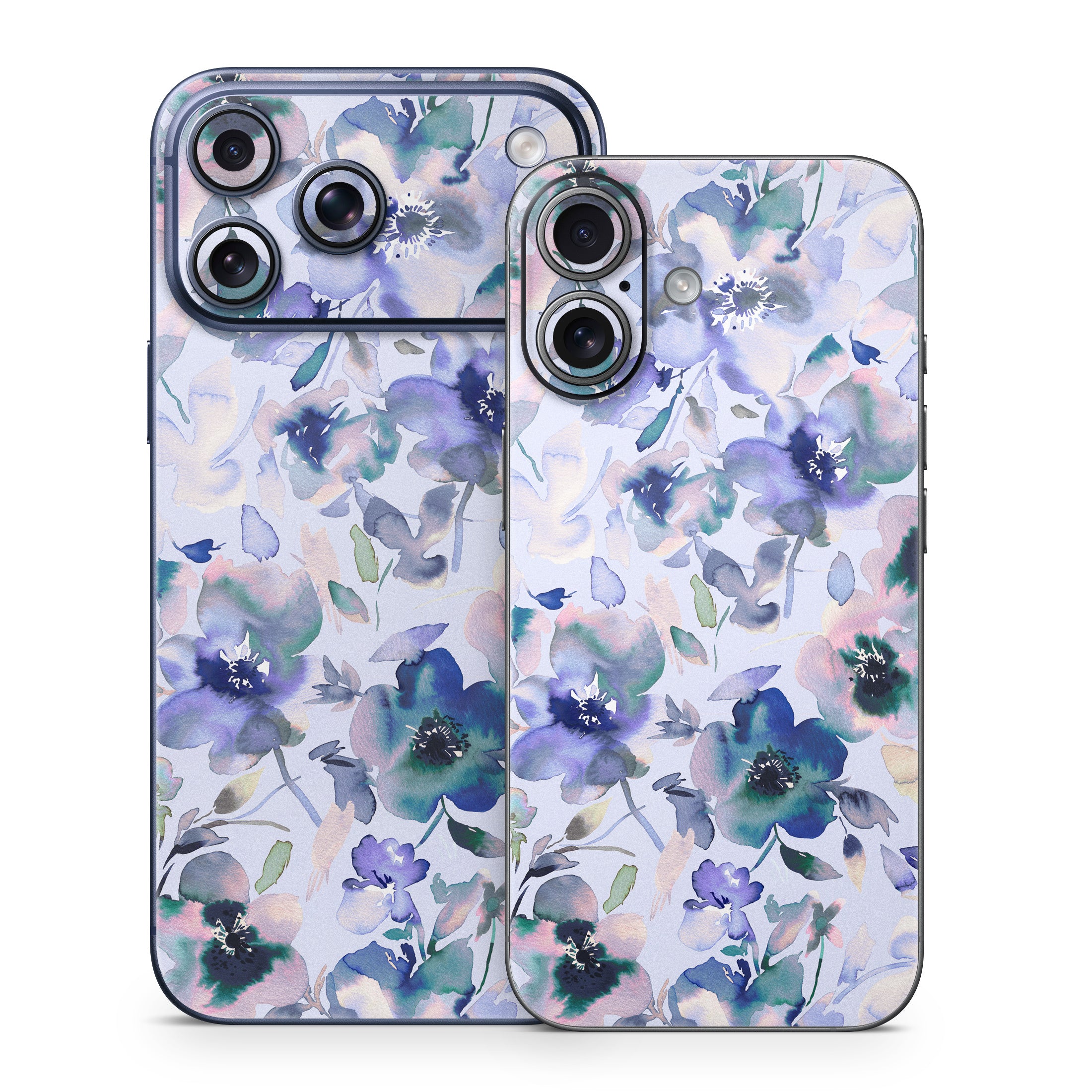 Aquatic Artistic Flowers - Apple iPhone 17 Skin