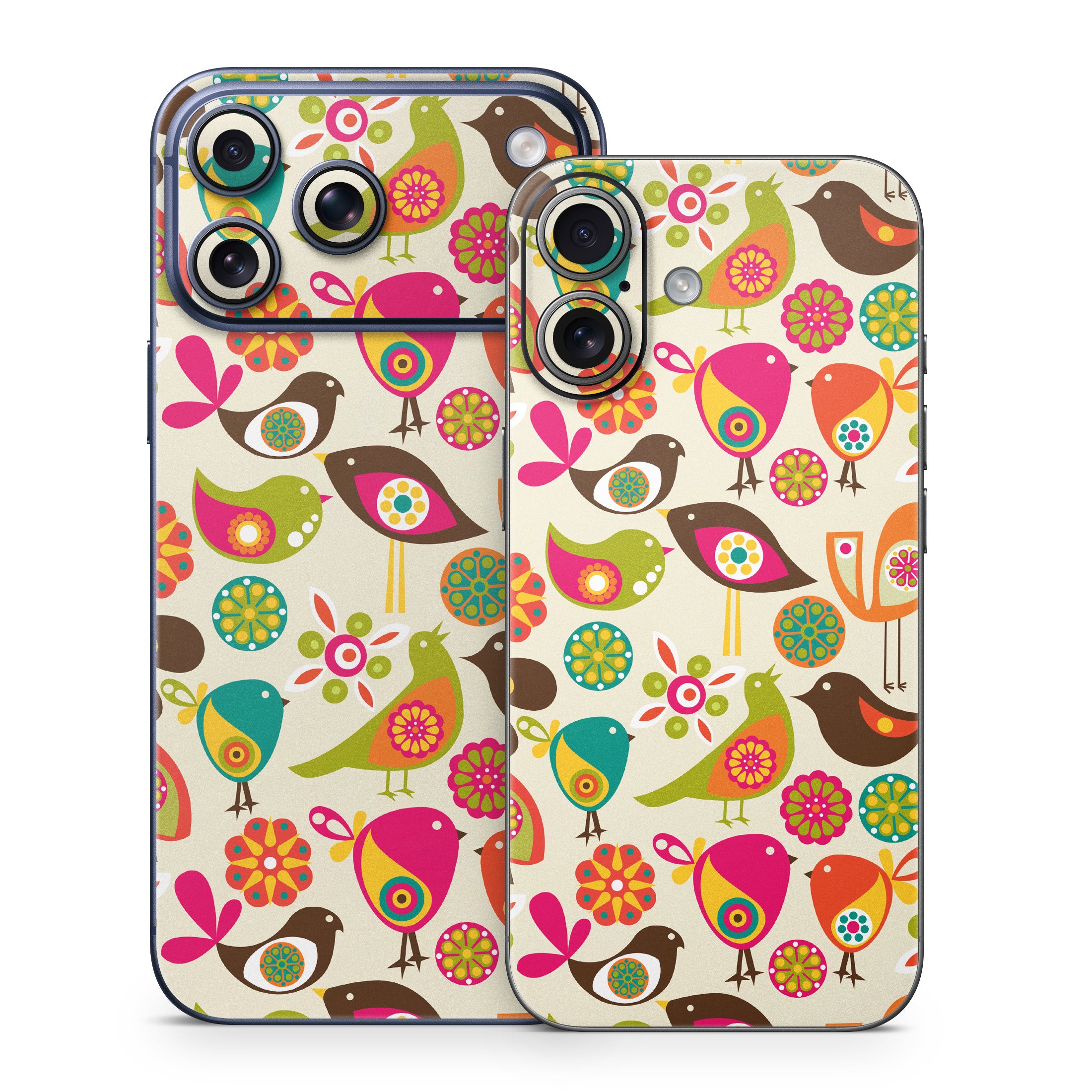 Bird Flowers - Apple iPhone 17 Skin