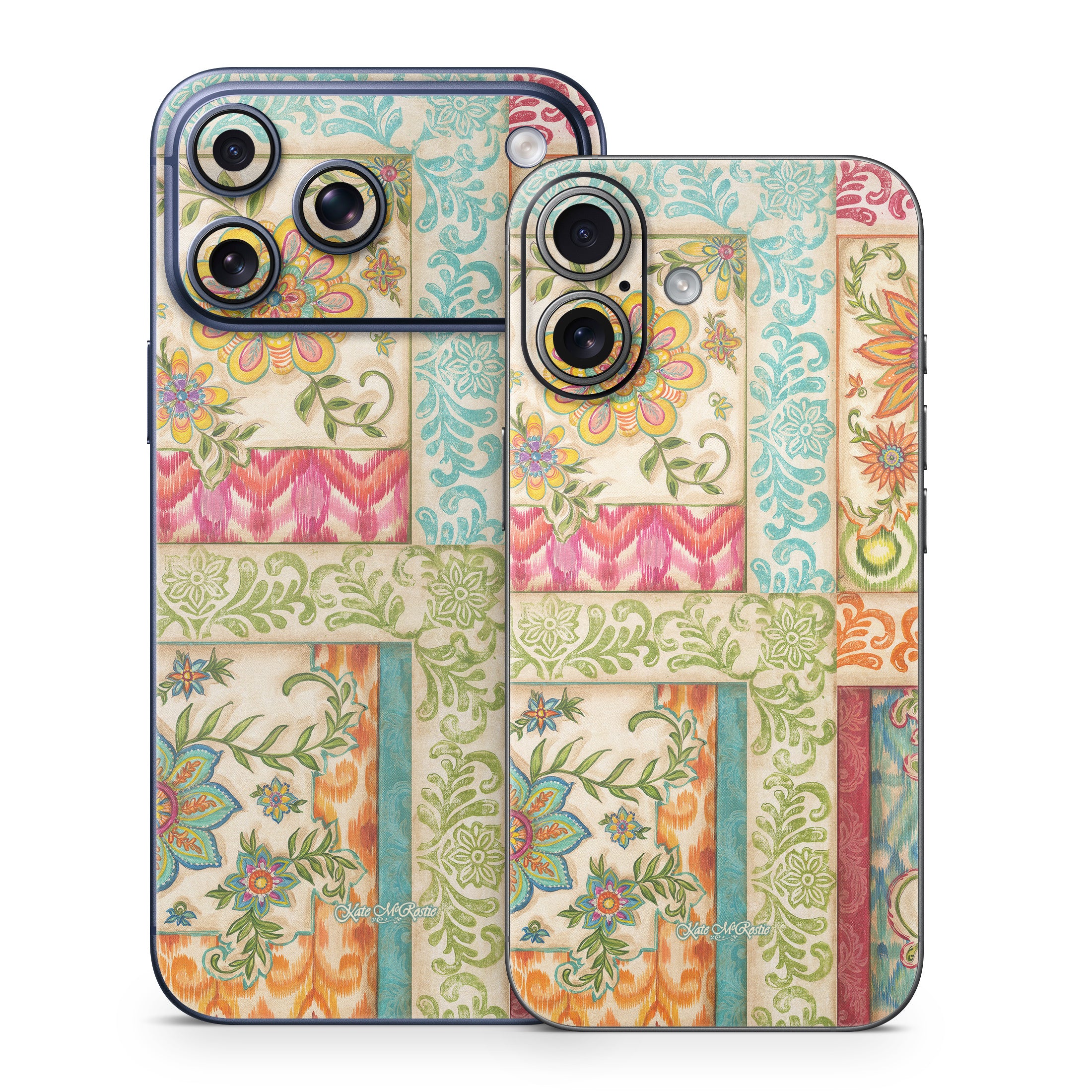 Ikat Floral - Apple iPhone 17 Skin