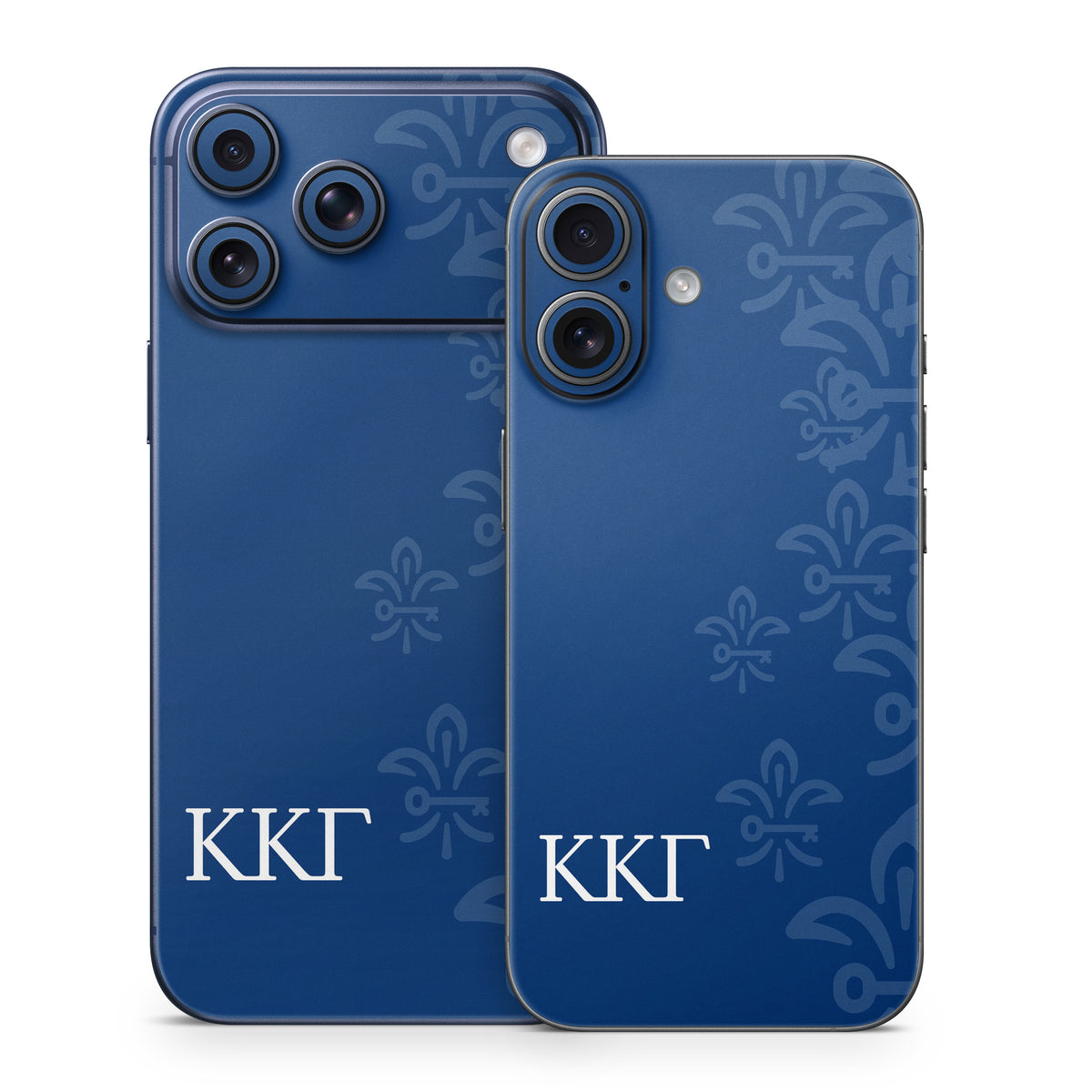 Kappa Kappa Gamma Letters and Fleur De Key Gamma Blue - Apple iPhone 17 Skin