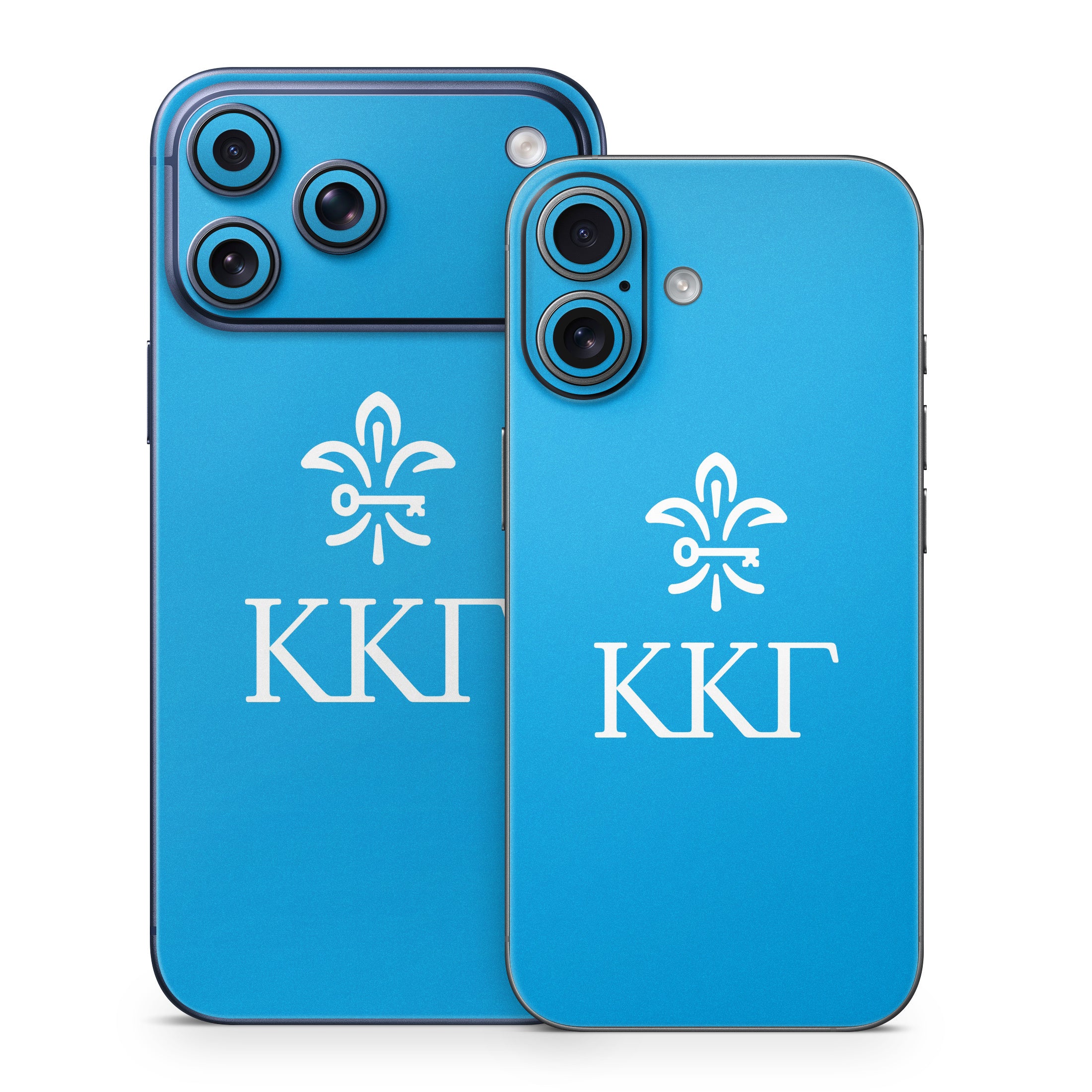 Kappa Kappa Gamma Letterkey Vertical Gamma Blue - Apple iPhone 17 Skin