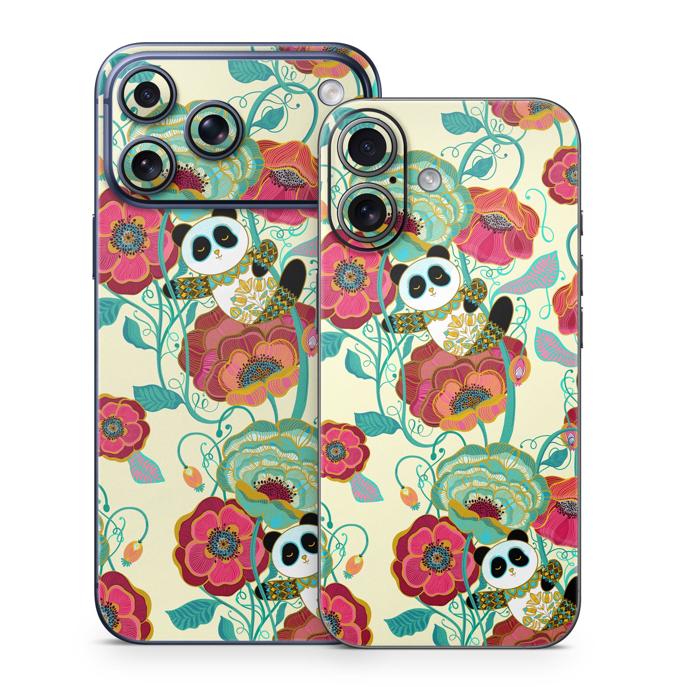 Panda Flowers - Apple iPhone 17 Skin
