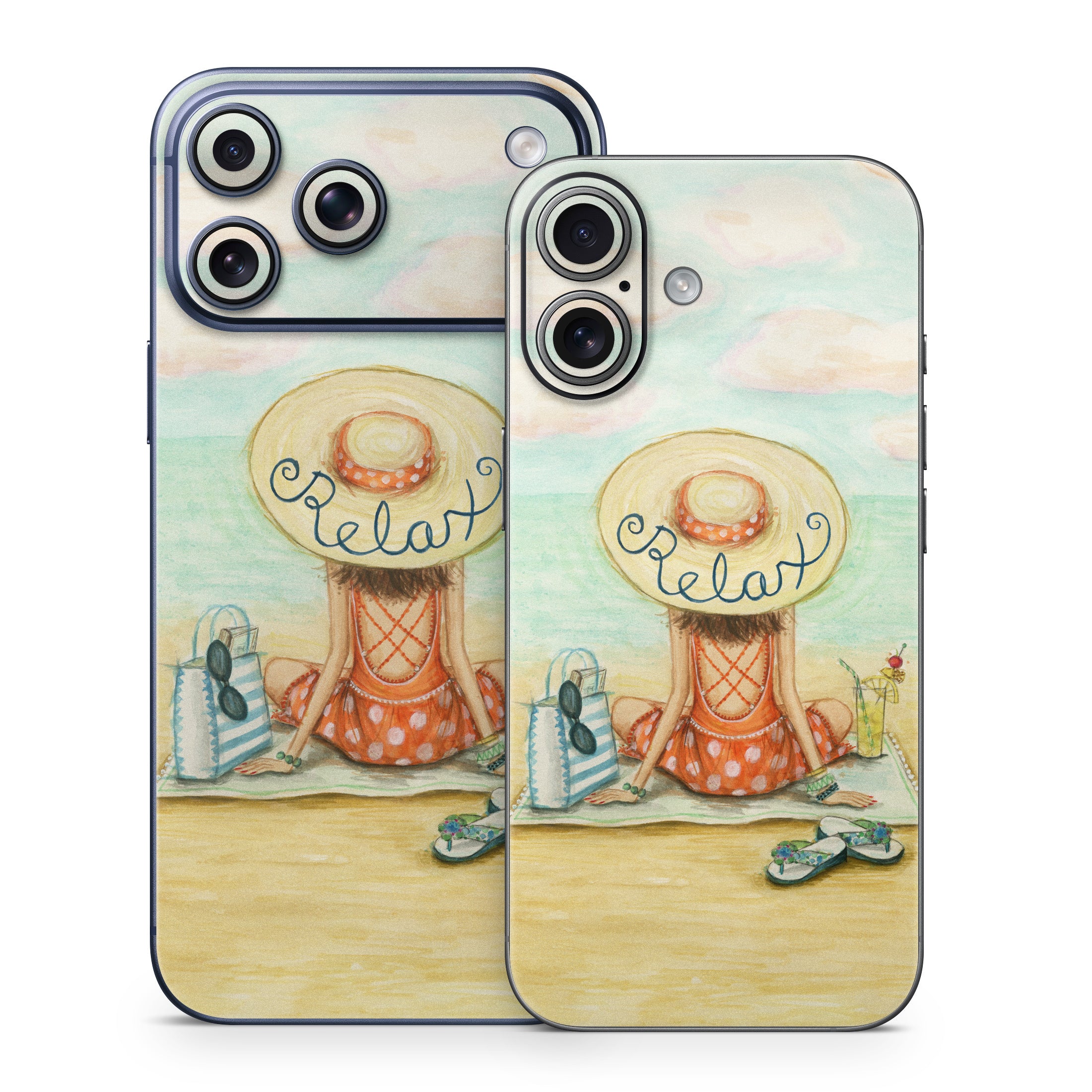 Relaxing on Beach - Apple iPhone 17 Skin