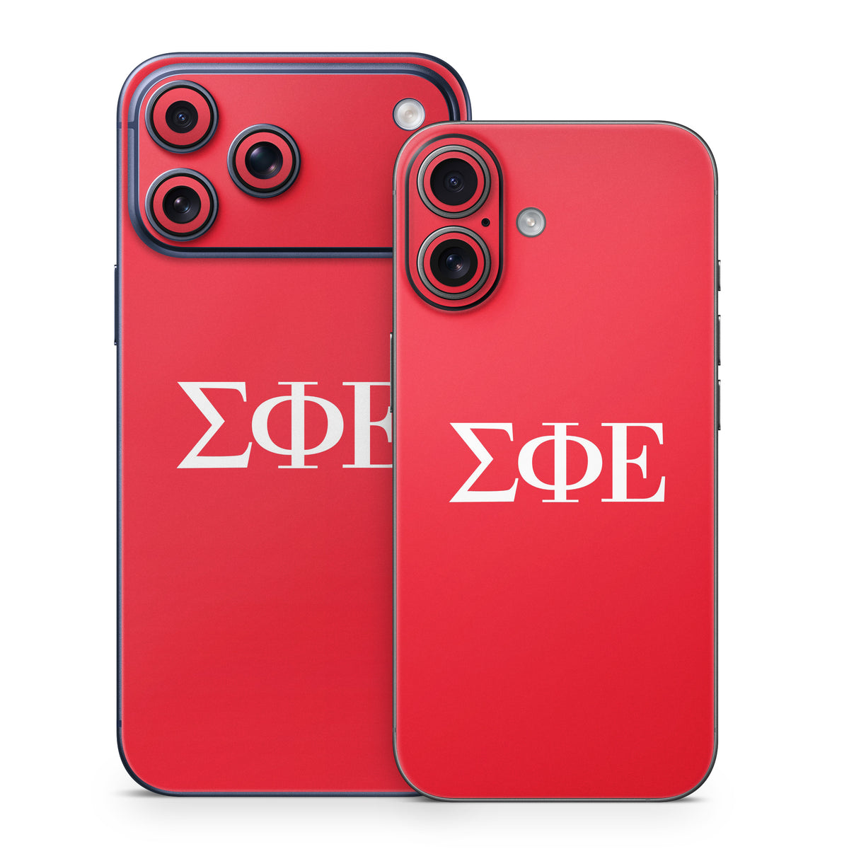 Sigma Phi Epsilon Greek Letters Red - Apple iPhone 17 Skin