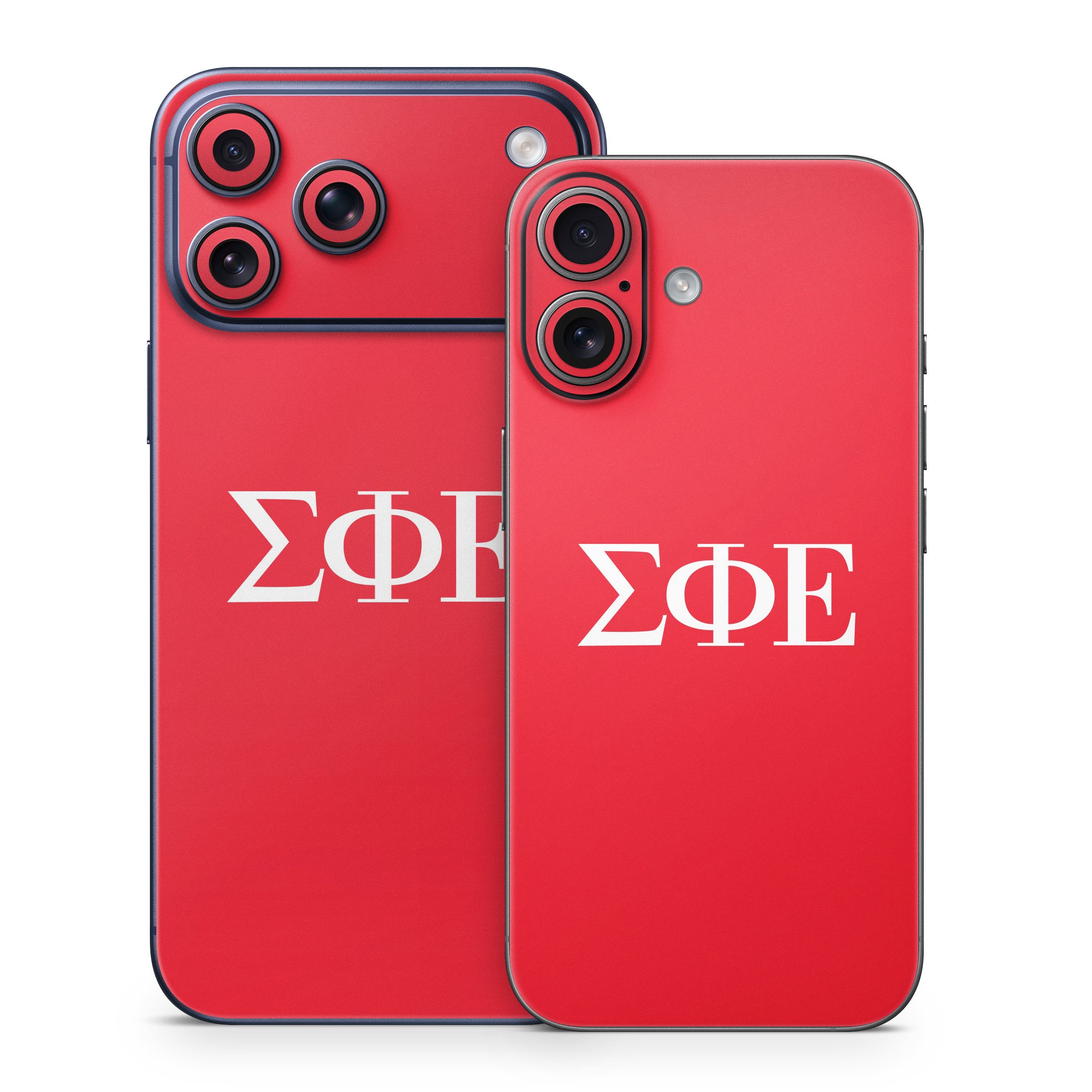 Sigma Phi Epsilon Greek Letters Red - Apple iPhone 17 Skin