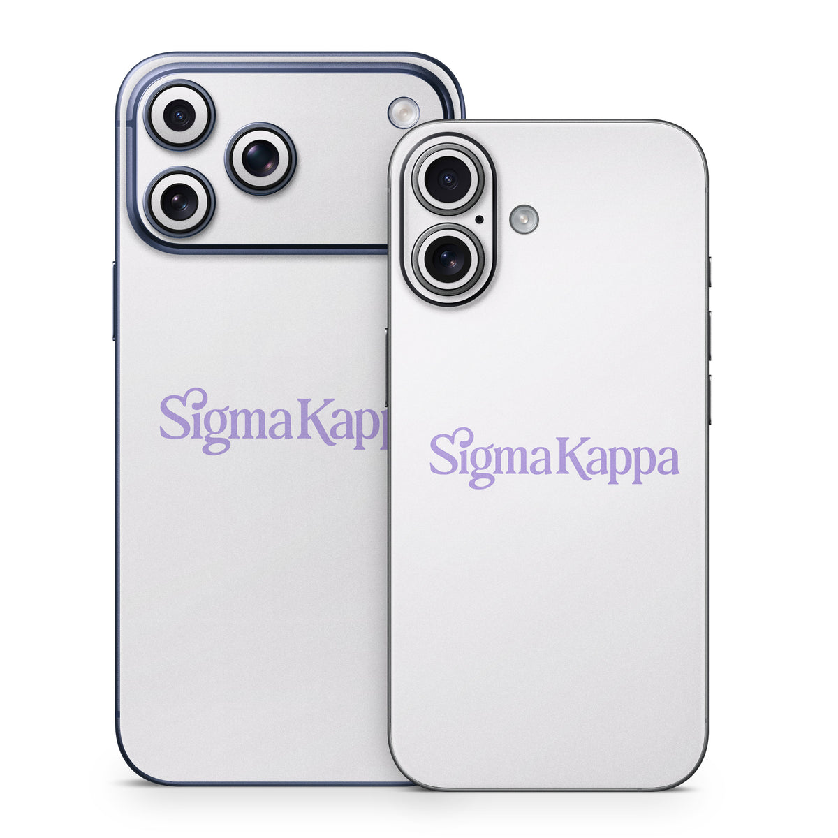 Sigma Kappa Primary Logo Legacy Lavender on Dove Love - Apple iPhone 17 Skin