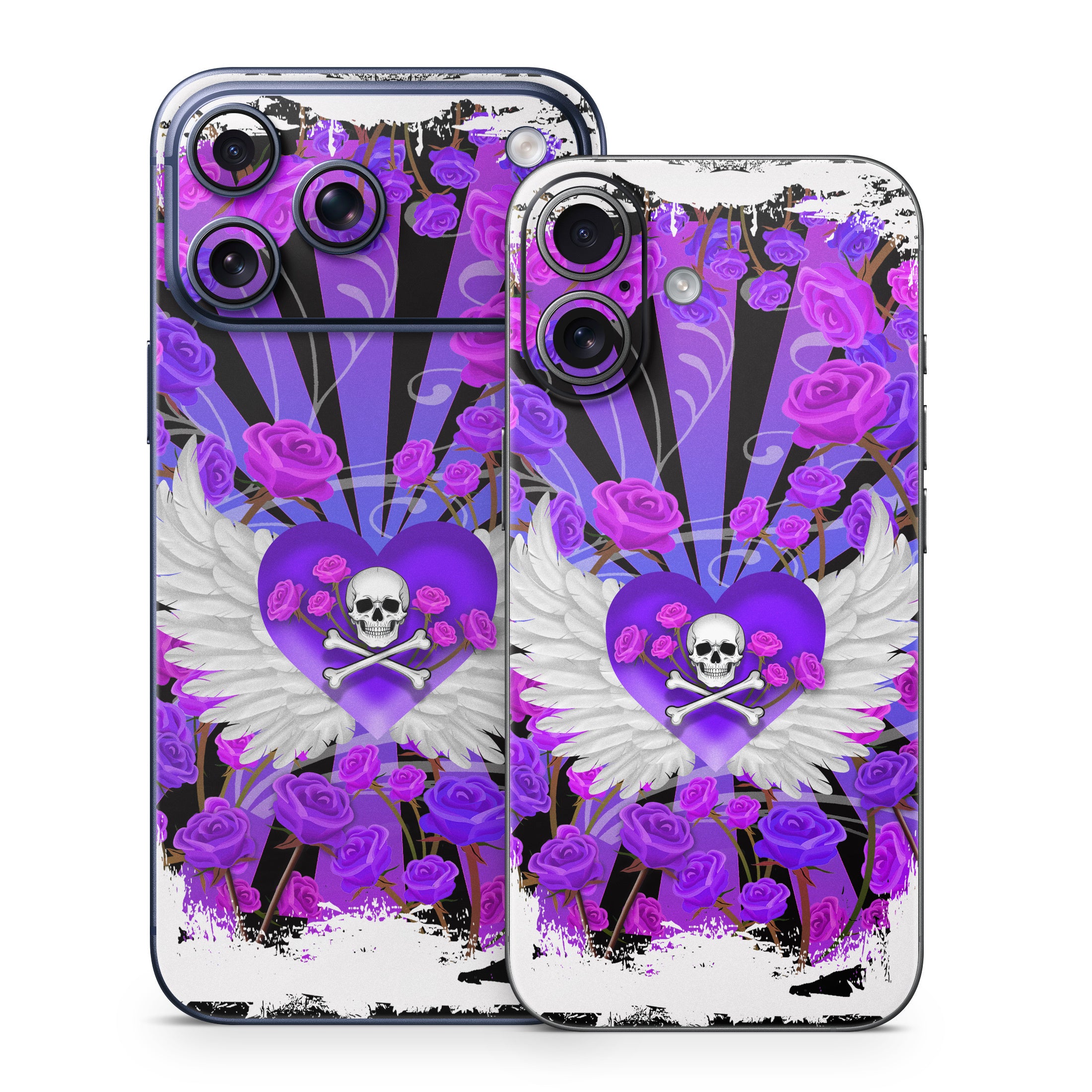 Skull and Roses - Apple iPhone 17 Skin