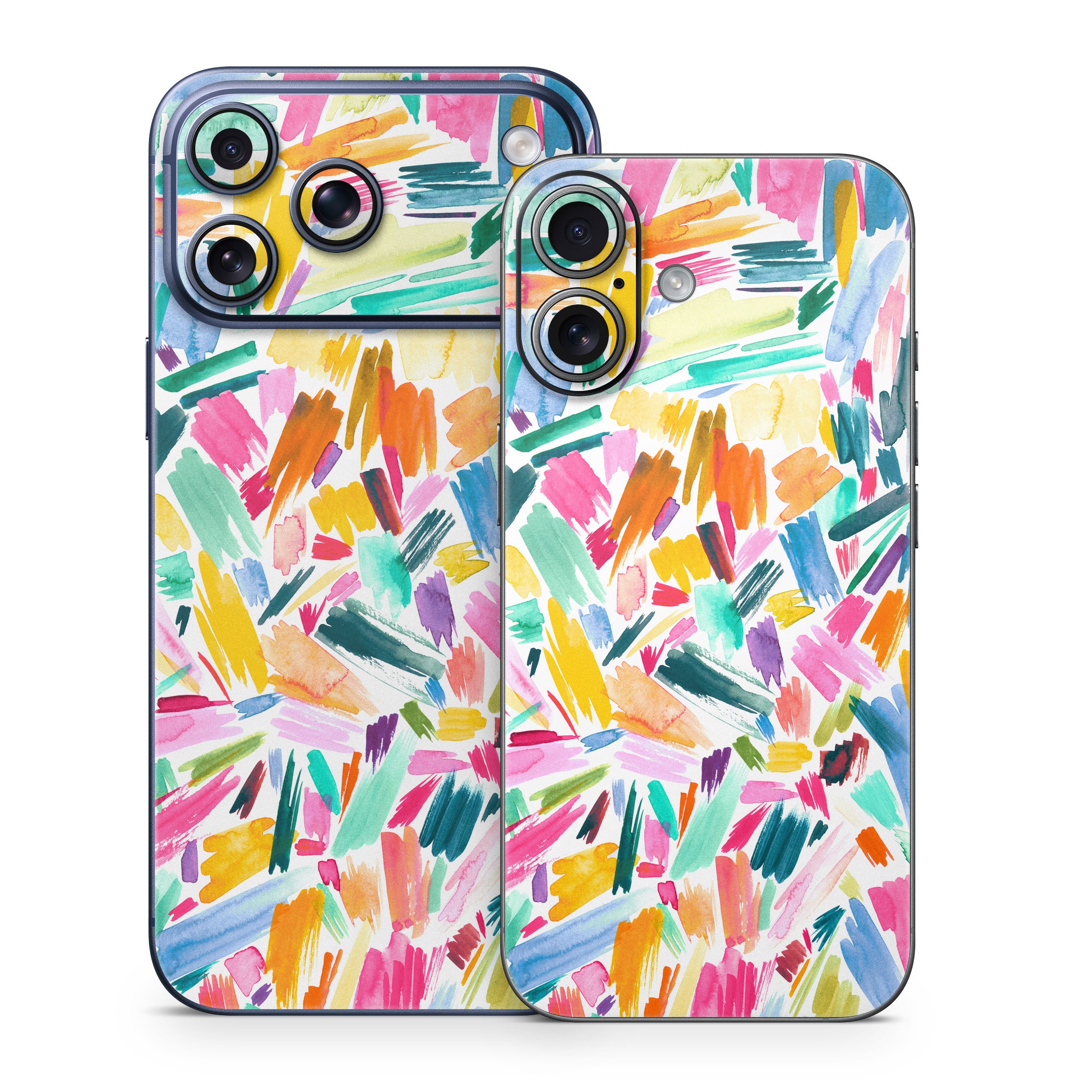 Watercolor Colorful Brushstrokes - Apple iPhone 17 Skin