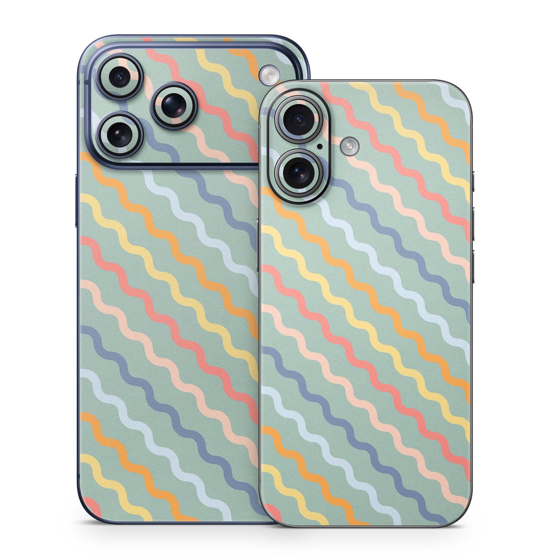 Wavy Diagonal Lines - Apple iPhone 17 Skin