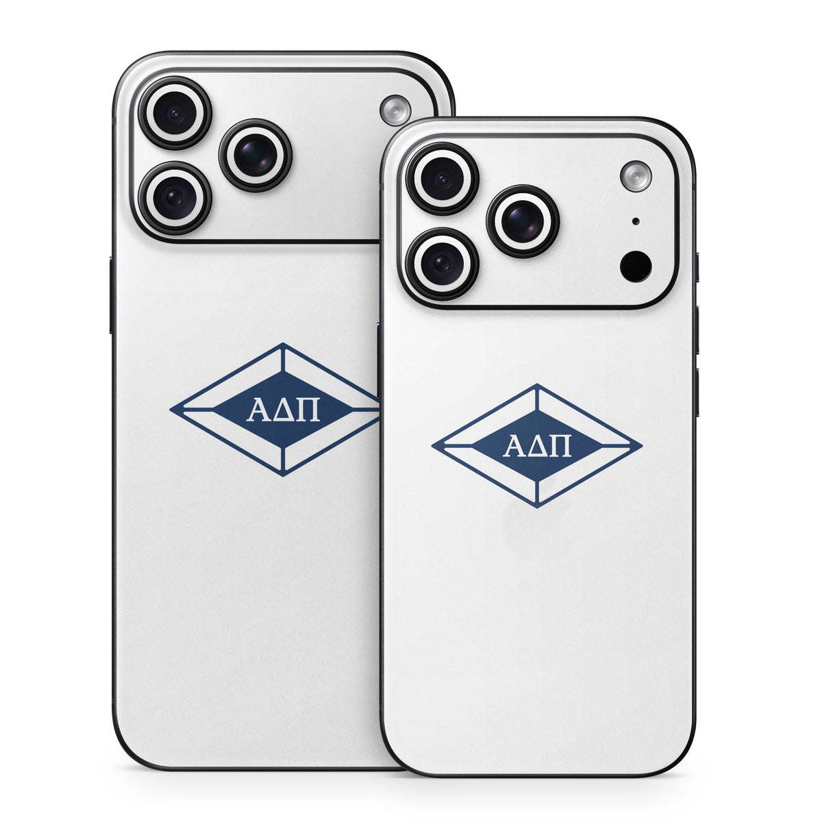 Alpha Delta Pi Diamond Letters White - Apple iPhone 18 Skin