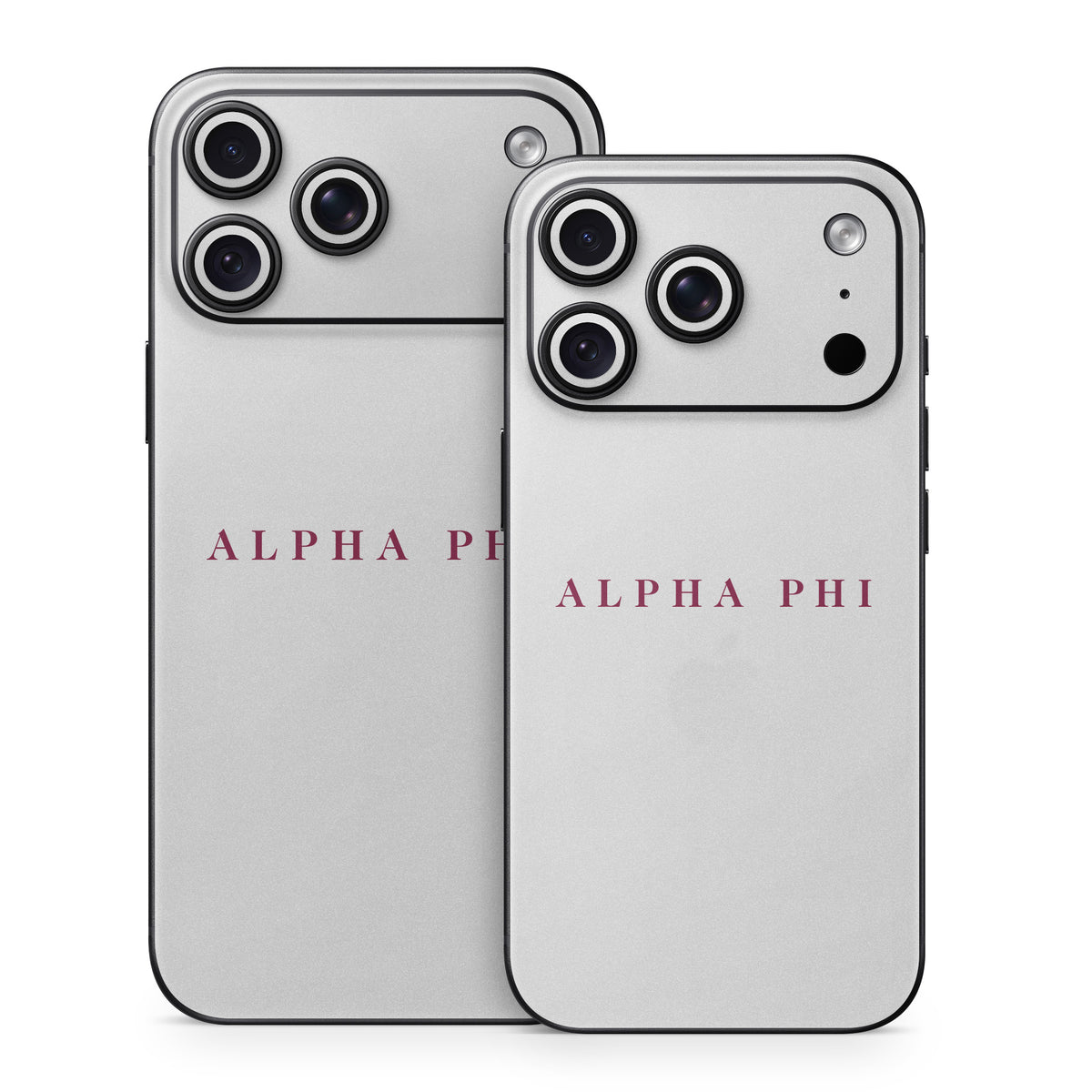 Alpha Phi Wordmark Silver - Apple iPhone 18 Skin