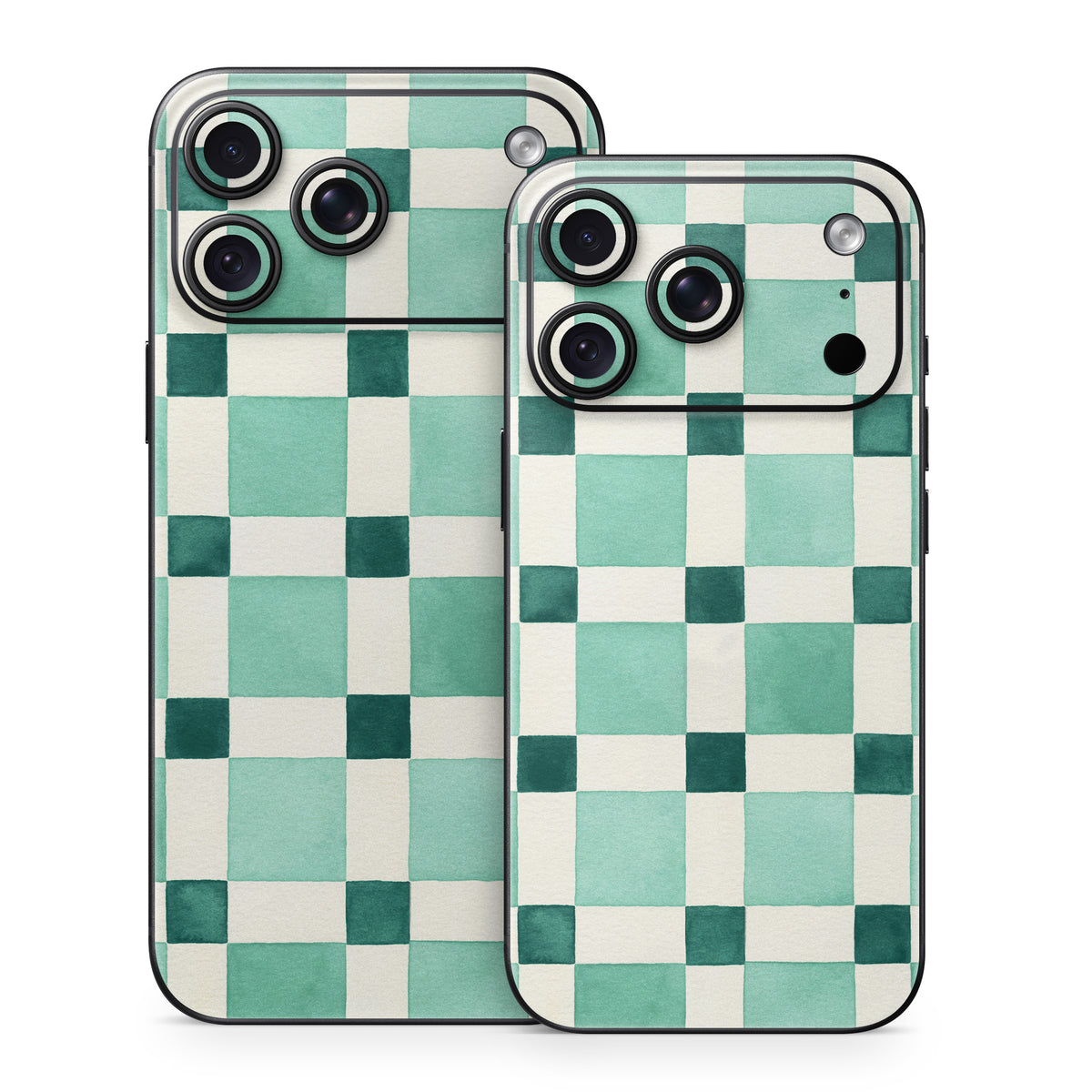 Checker Mosaic Green - Apple iPhone 18 Skin