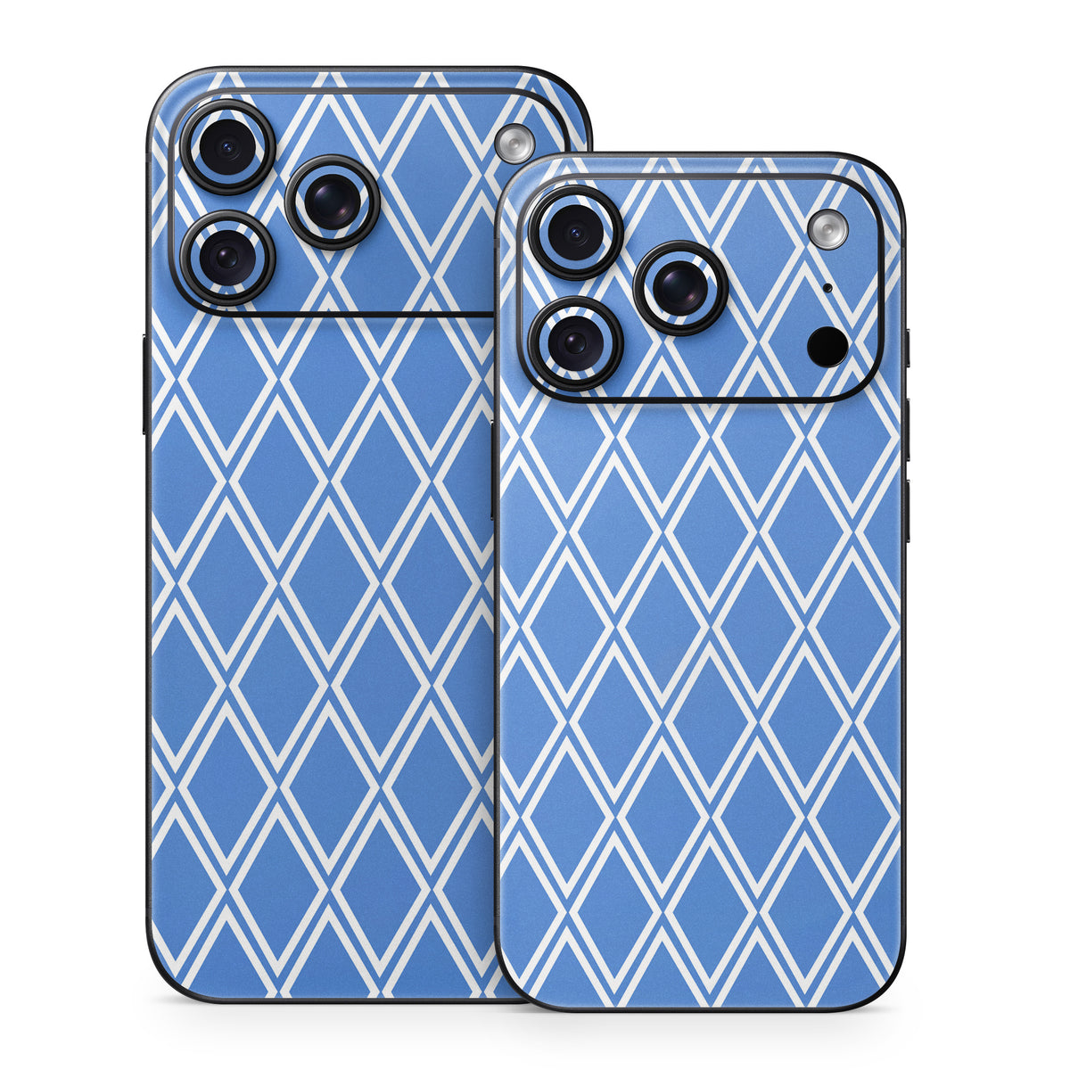 Blue Checks - Apple iPhone 18 Skin
